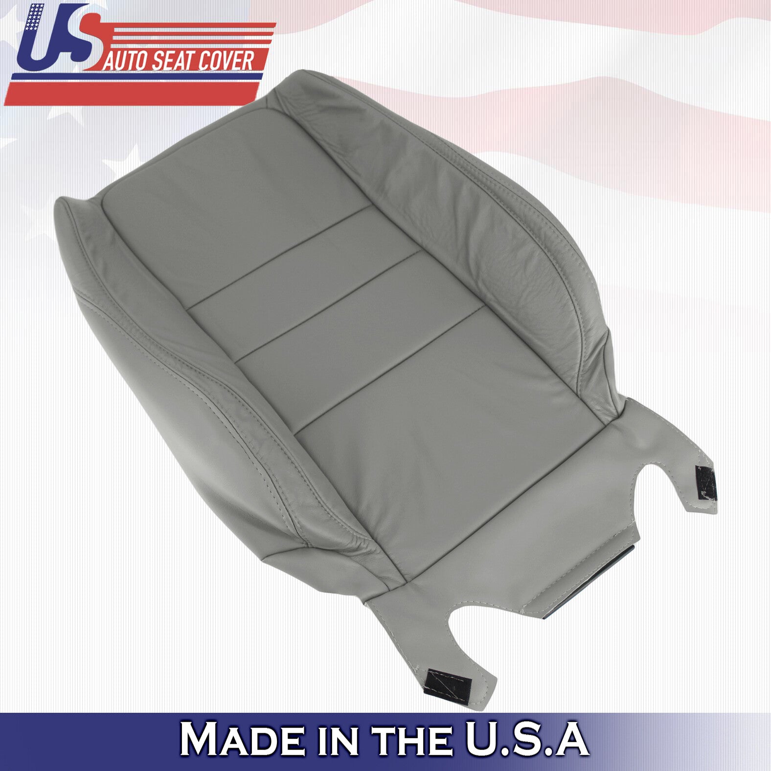 2011 2012 For Honda Accord Sedan Passenger Side Top Leather Seat Cover Gray