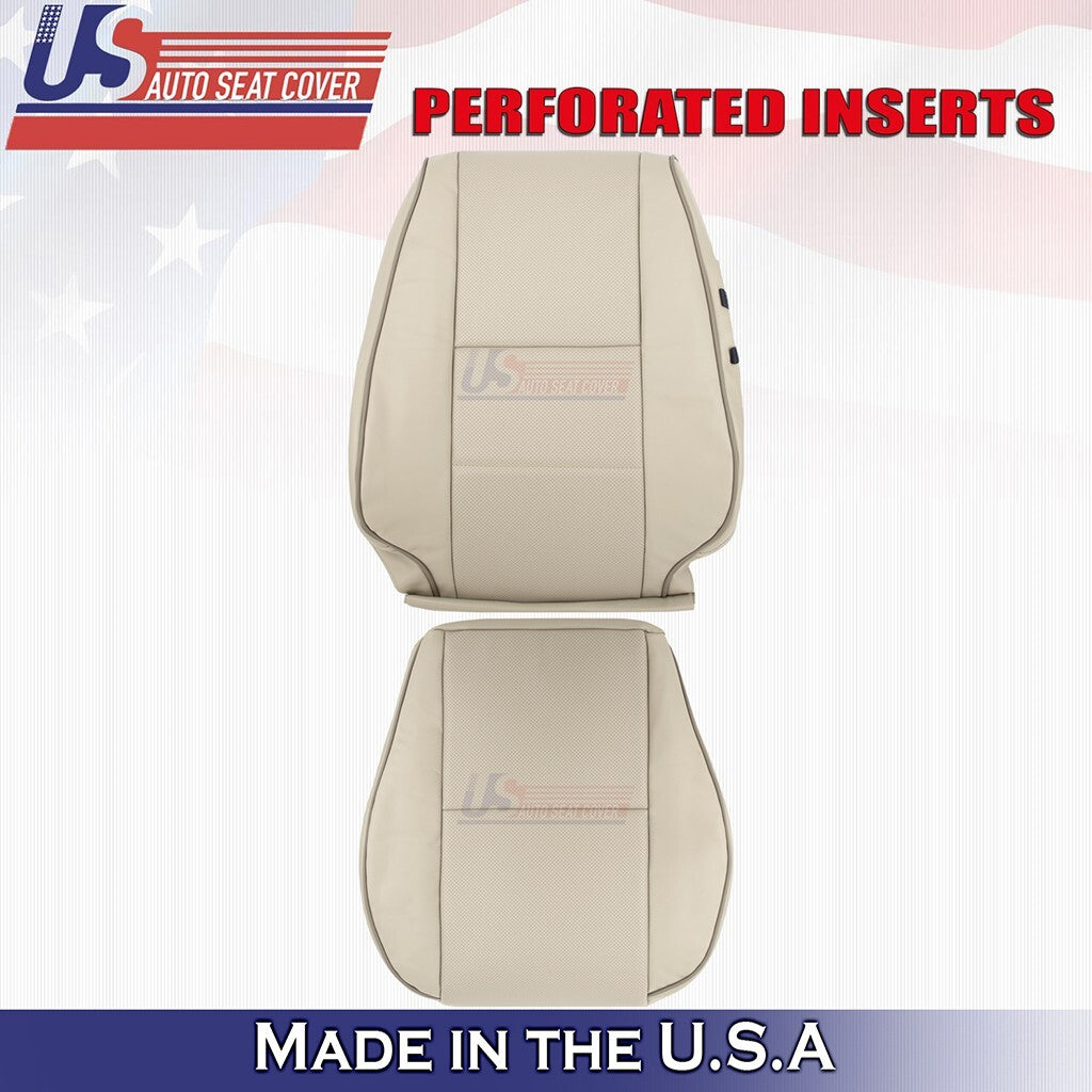 2001 to 2005 For Lexus IS300 Driver Top & Bottom Perf Leather Seat Covers Tan