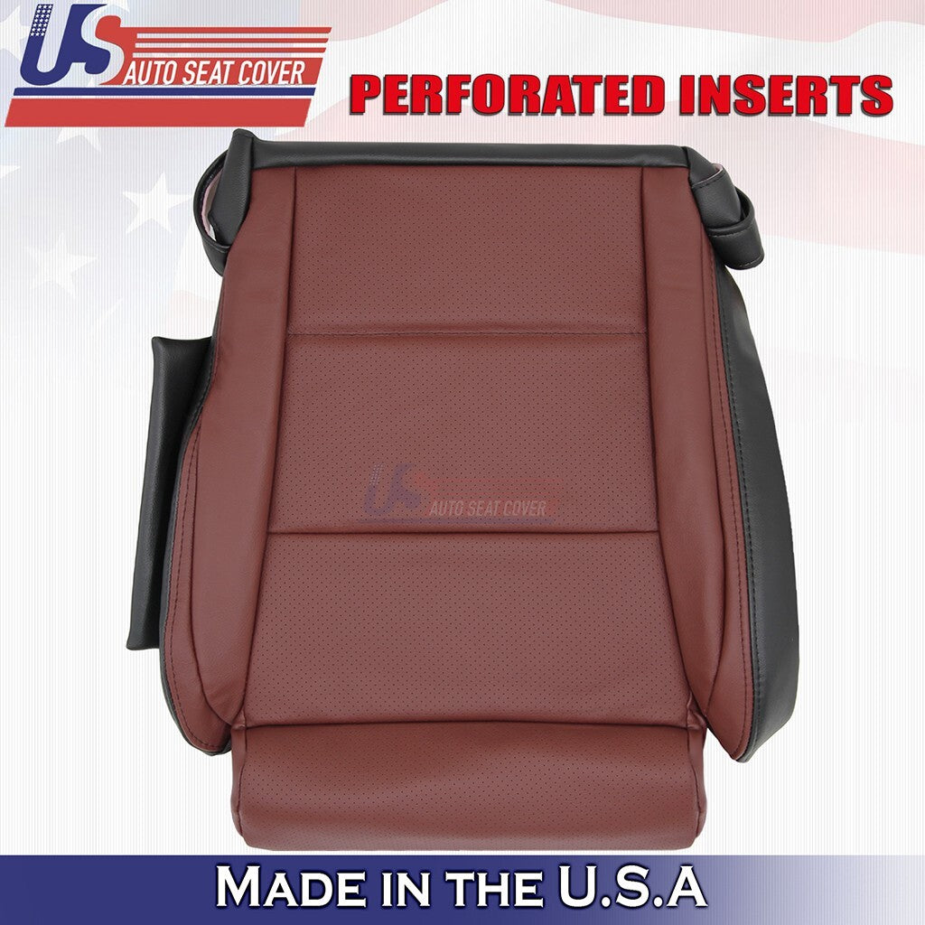 2013-2016 Fits Lexus GS350 F-Sport Driver &Passenger Bottoms Leather Cover Red