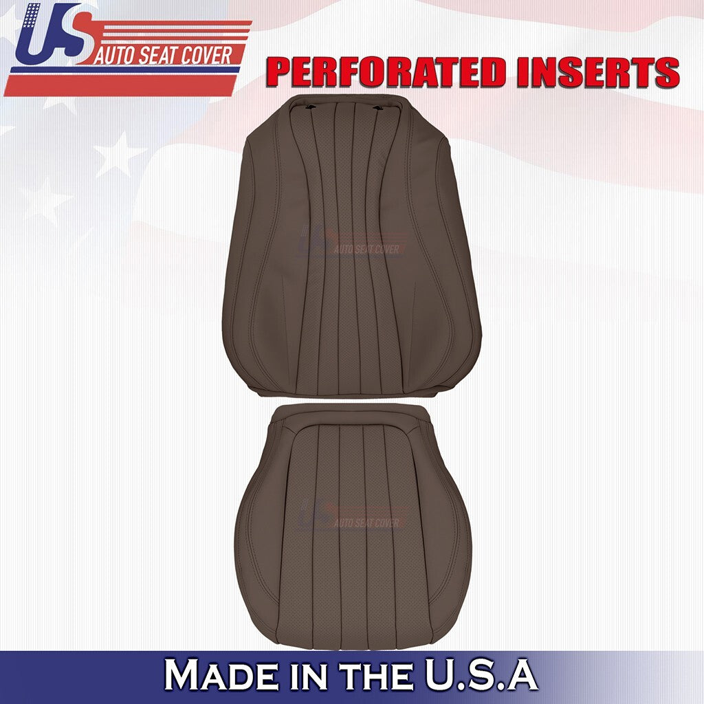 2017 to 2020 For Mercedes Benz E300 Driver Top& Bottom Synth Leather Cover Brown