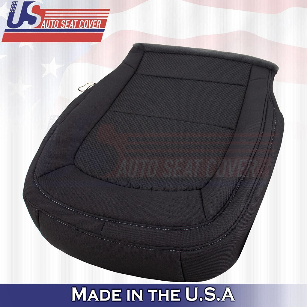 2019 2020 2021 Fits Chevy Colorado Driver Bottom Cloth Seat Cover Jet Black