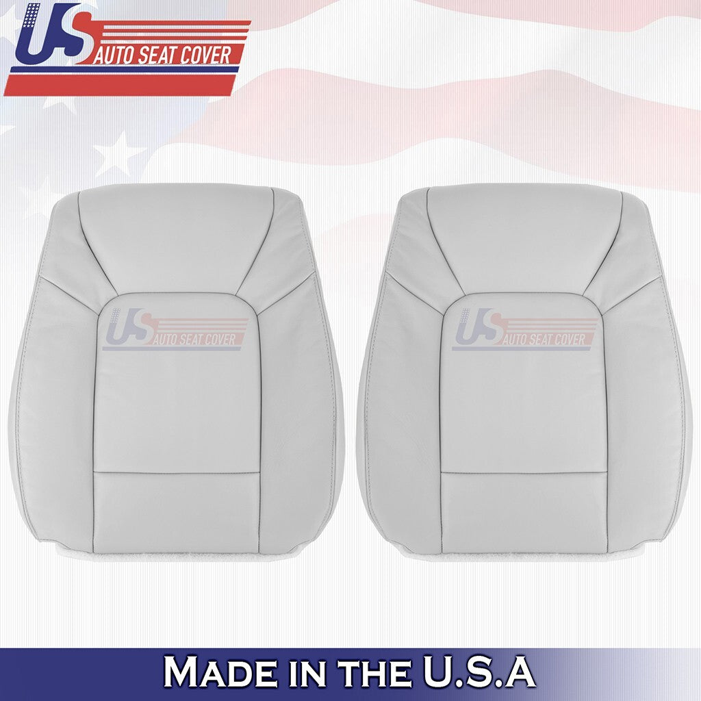 2009 2010 2011 Fits Honda Pilot Driver &Passenger Tops Leather Seat Cover Gray