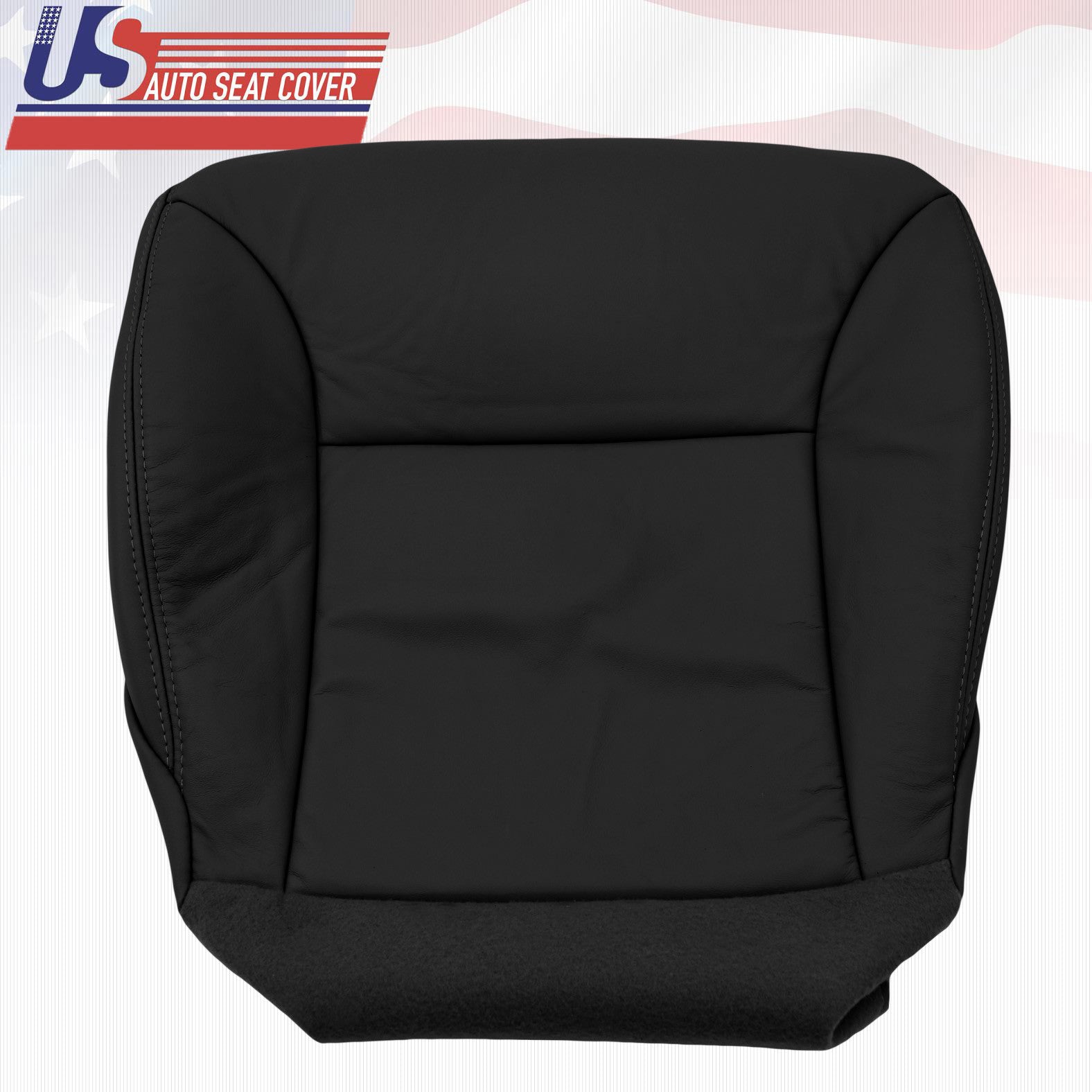 Fit 02 - 06 Lexus ES300 ES330 Driver Bottom Replacement Leather Seat Cover Black