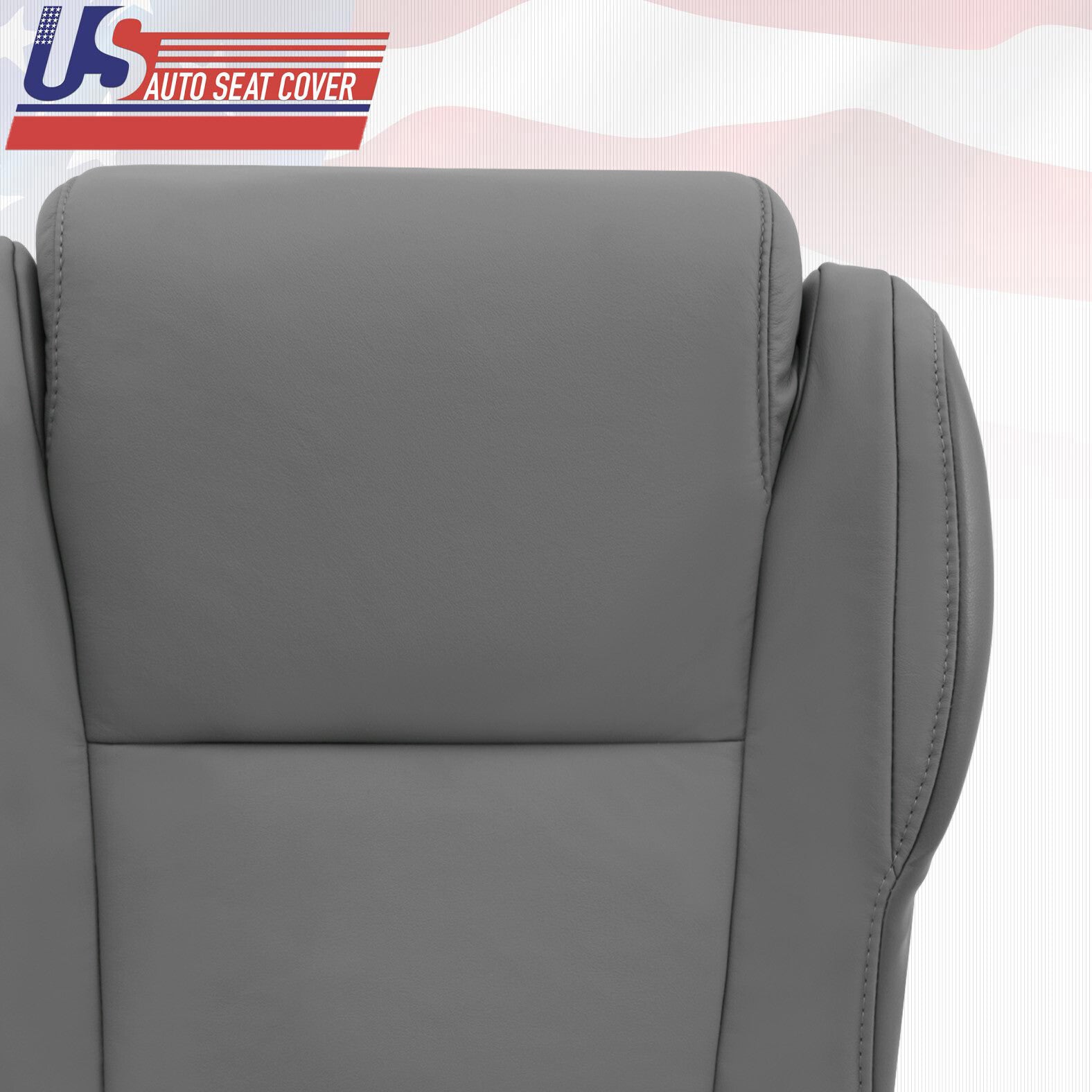Fits 2007-2013 Toyota Tundra Bottoms Gray Leather Seat Cover w/ extra seam