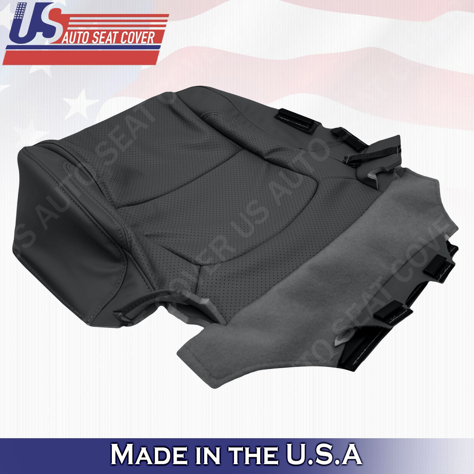 Front Bottoms Leather Seat Cover Black 2011 2012 2013 2014 2015 Ford Explorer