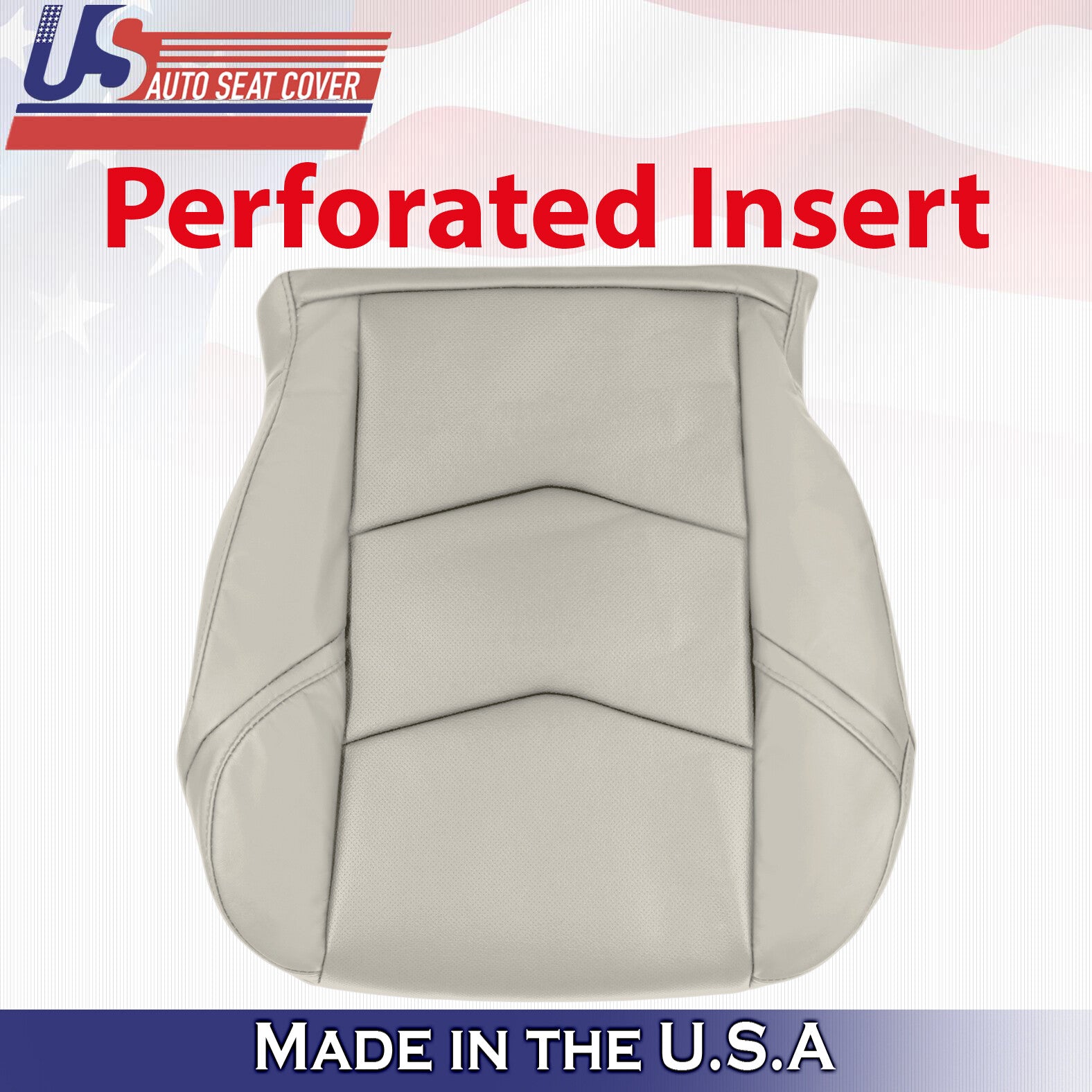 2015 to 2020 For Cadillac Escalade Passenger Side Bottom Leather Seat Cover Tan