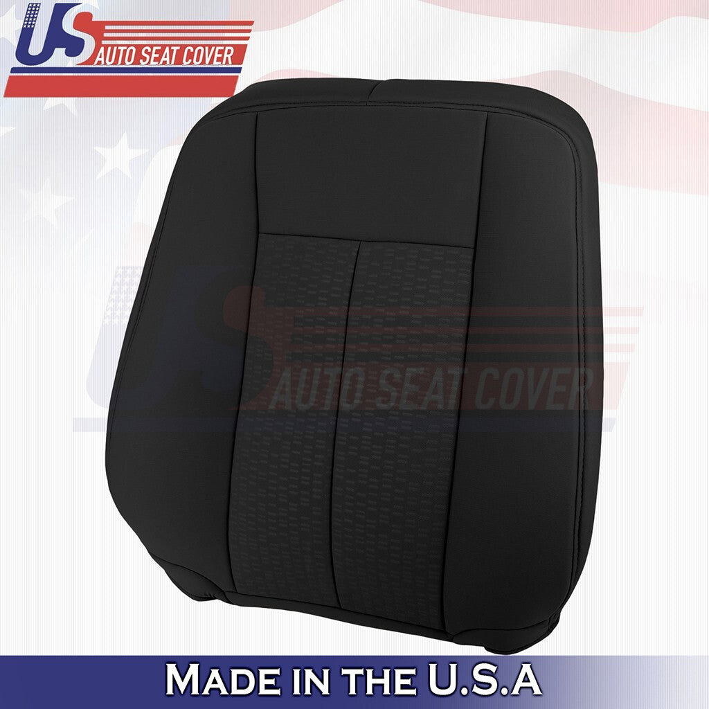 2007 to 2014 Fits Ford Expedition XLT Passenger Top Cloth Seat Cover Black