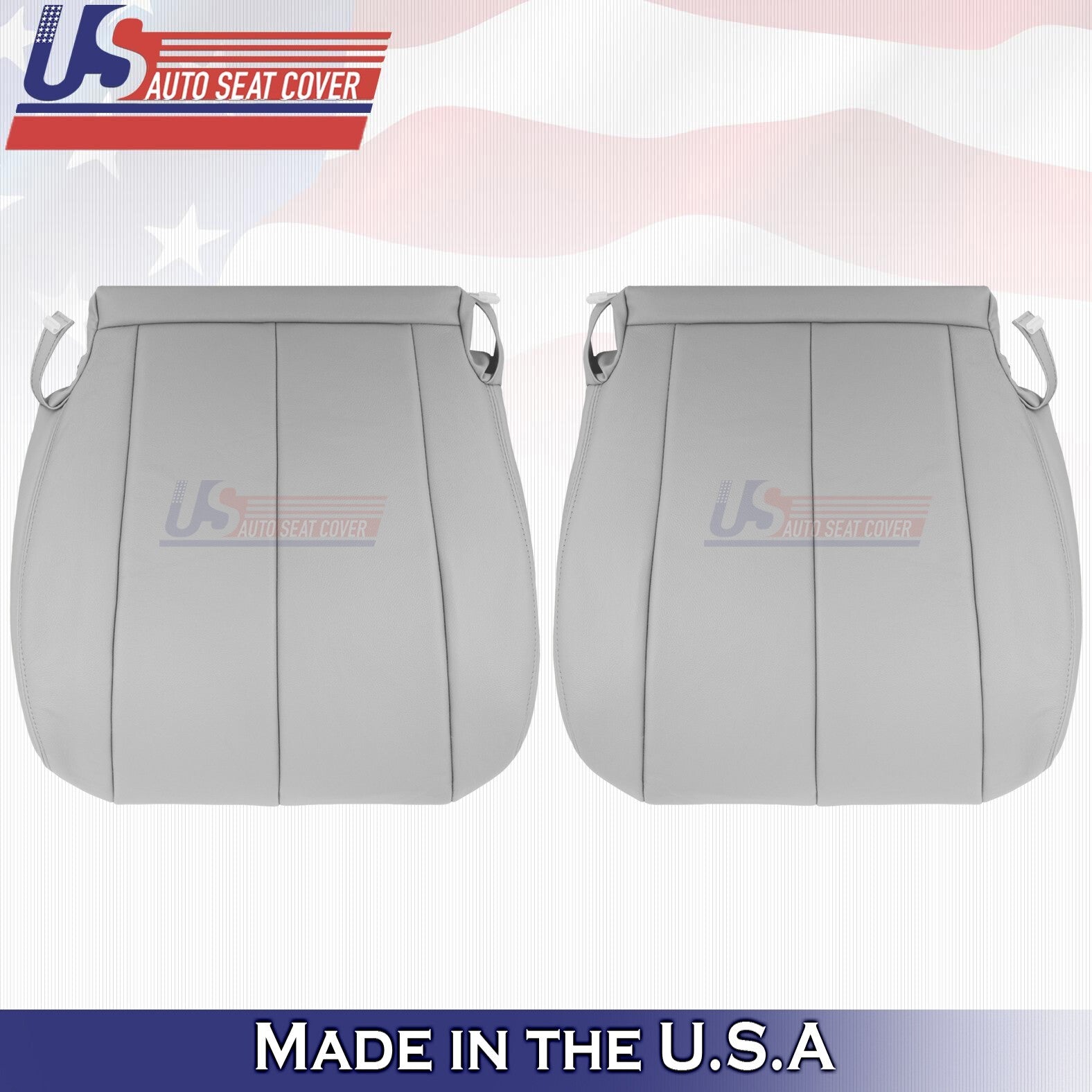 2011 to 2014 For Toyota Sienna Driver &Passenger Bottoms Leather Seat Cover Gray