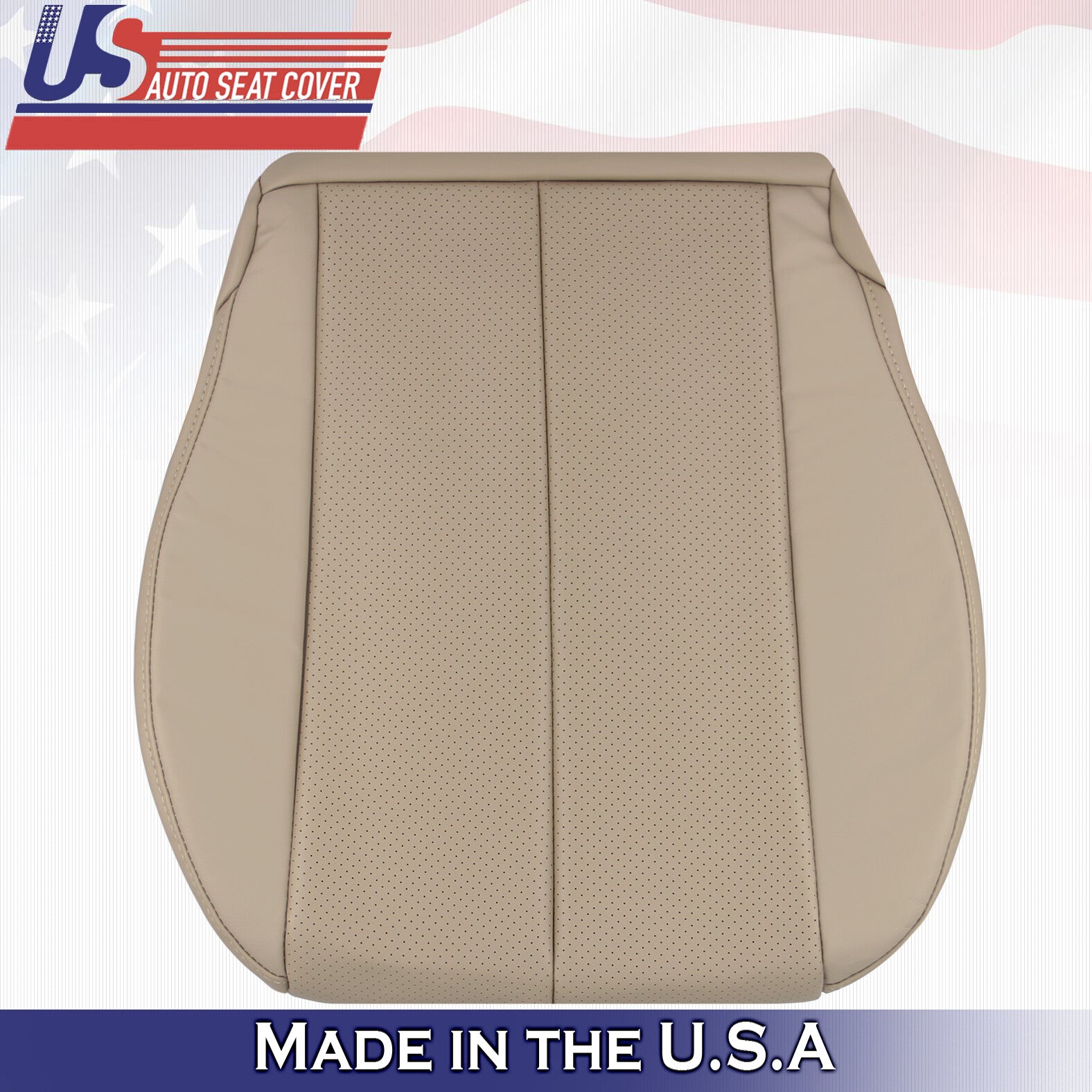 1999 to 2003 For Toyota Camry Solara Passenger Bottom Leatherette Seat Cover Tan