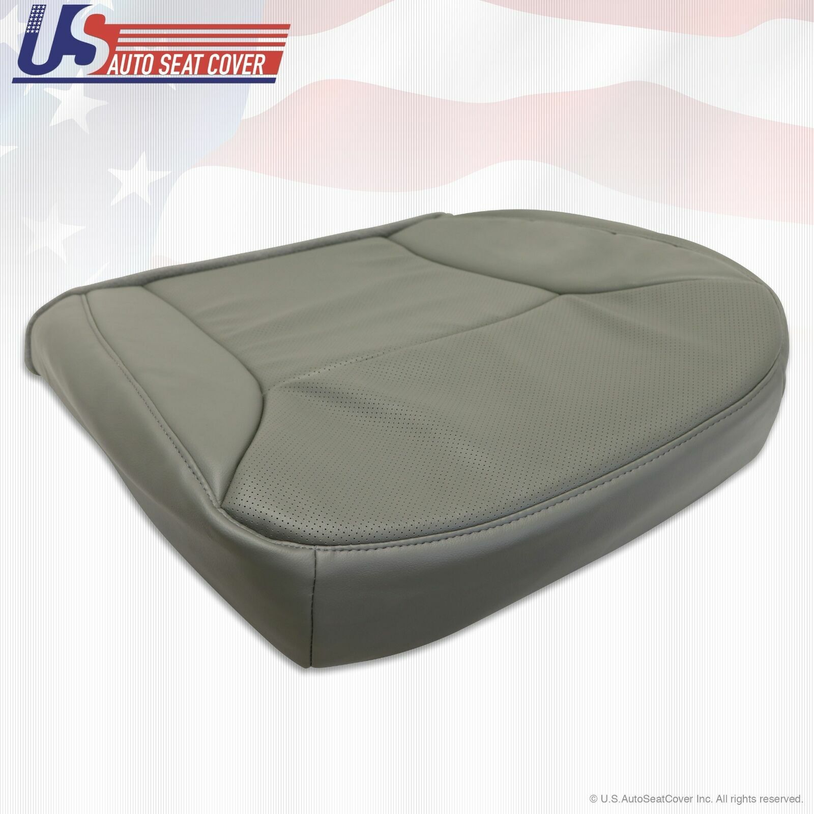 2004 2005 2006 2007 2008 Ford E150 Van Driver Bottom Perforated Vinyl Seat GRAY