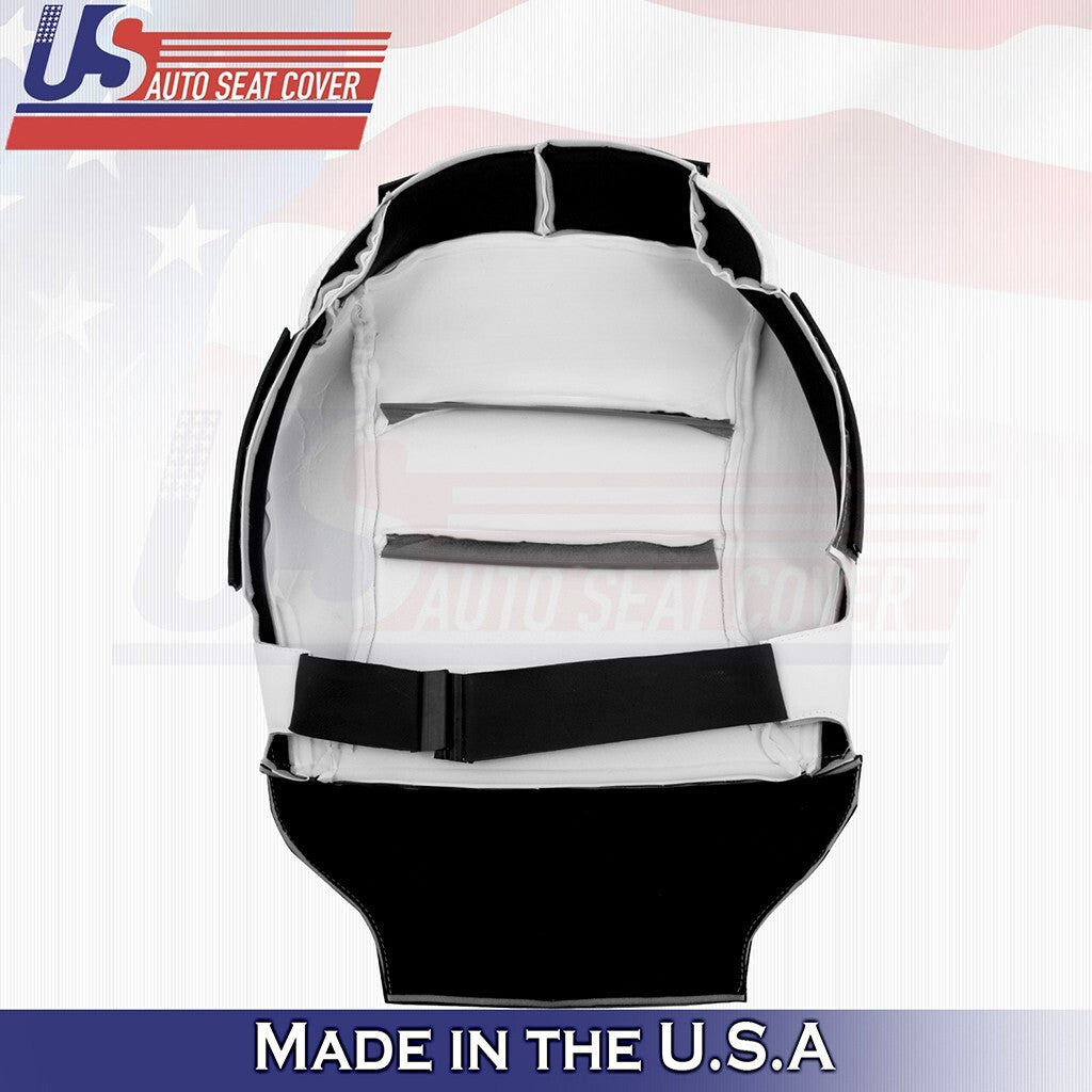 2020 to 2024 For Tesla Model Y - Driver Bottom & Top Vinyl Seat Cover White