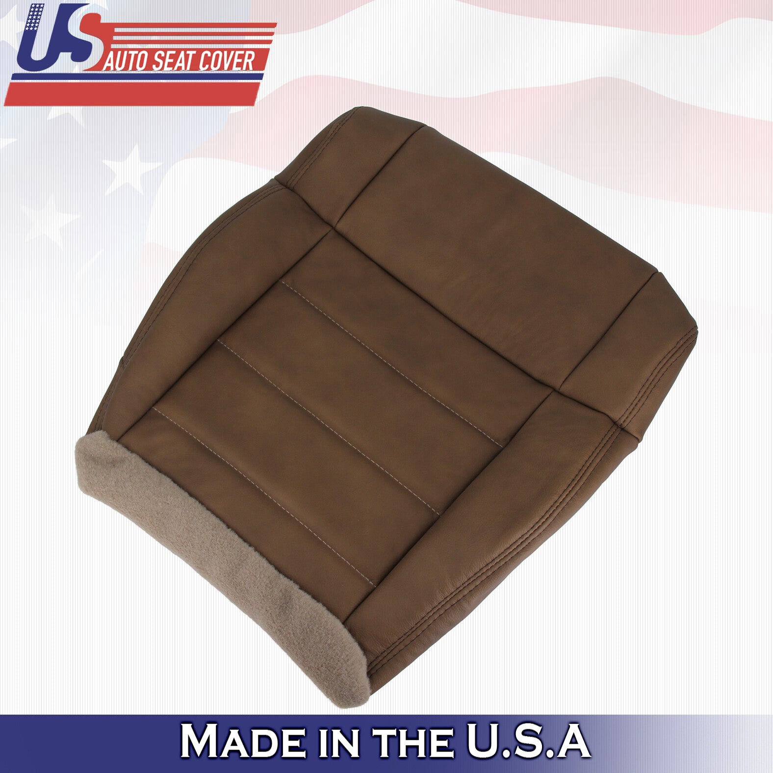 Driver-Passenger Bottom Leather Cover Tan 2007-2010 Fits Jeep Wrangler Rubicon