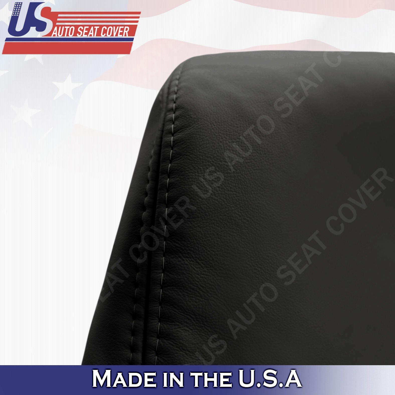 For 2002 2003 2004 2005 2006 Lexus ES300 Front Top & Bottom Leather Cover Black