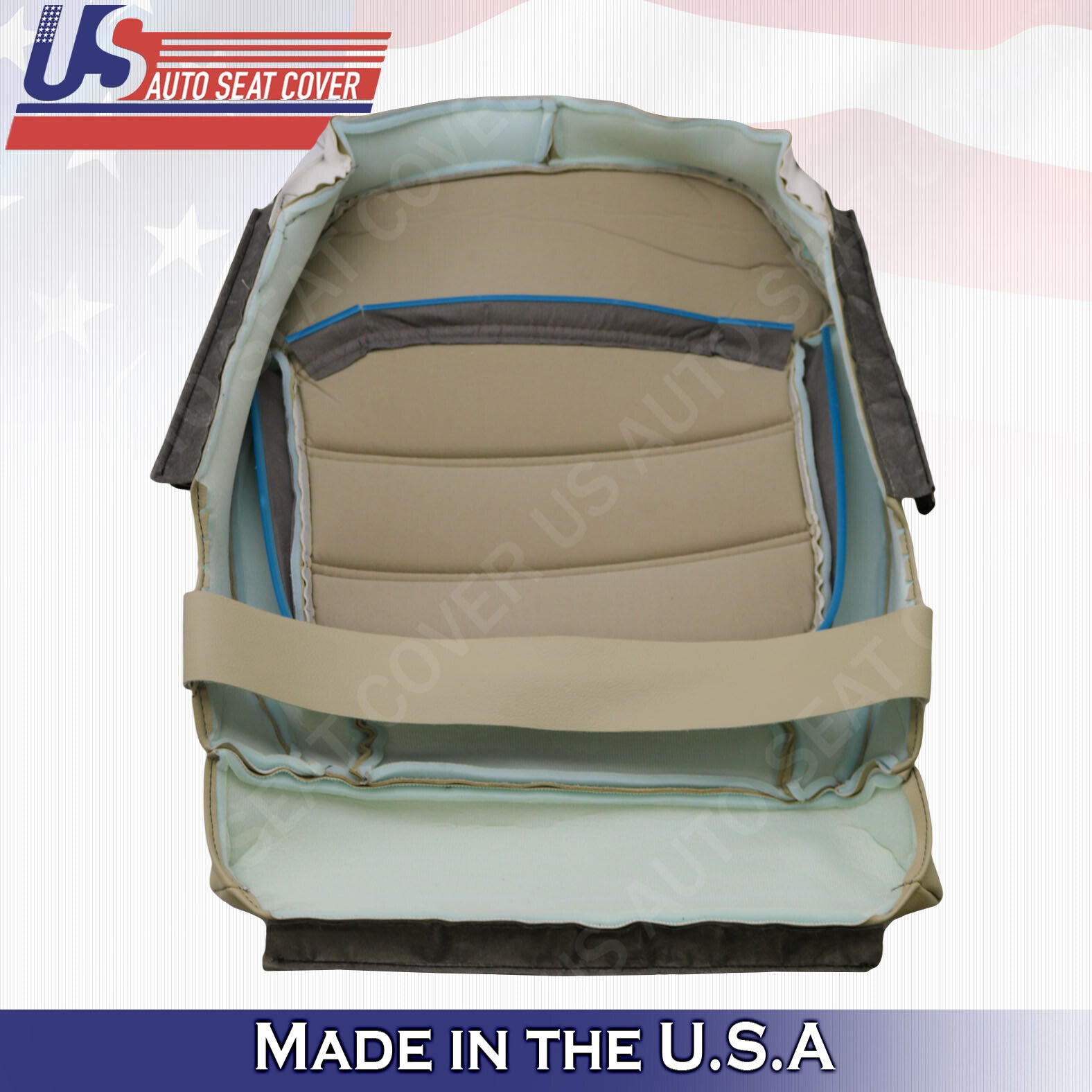 Driver- Passenger Bottom Leather Covers Tan Fits For Volkswagen Passat 2012-2020