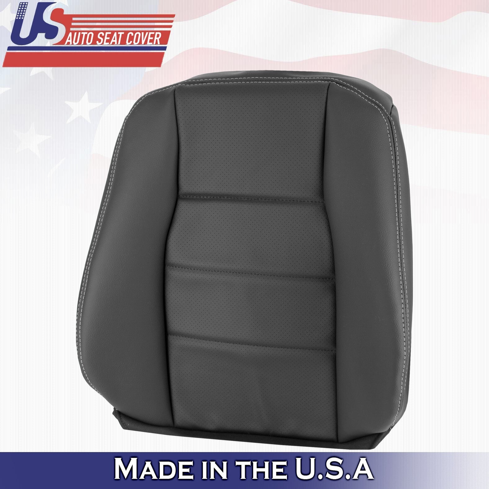2010 -2014 Fits Mercedes Benz E350 Driver & Passenger Tops Leather Cover Black