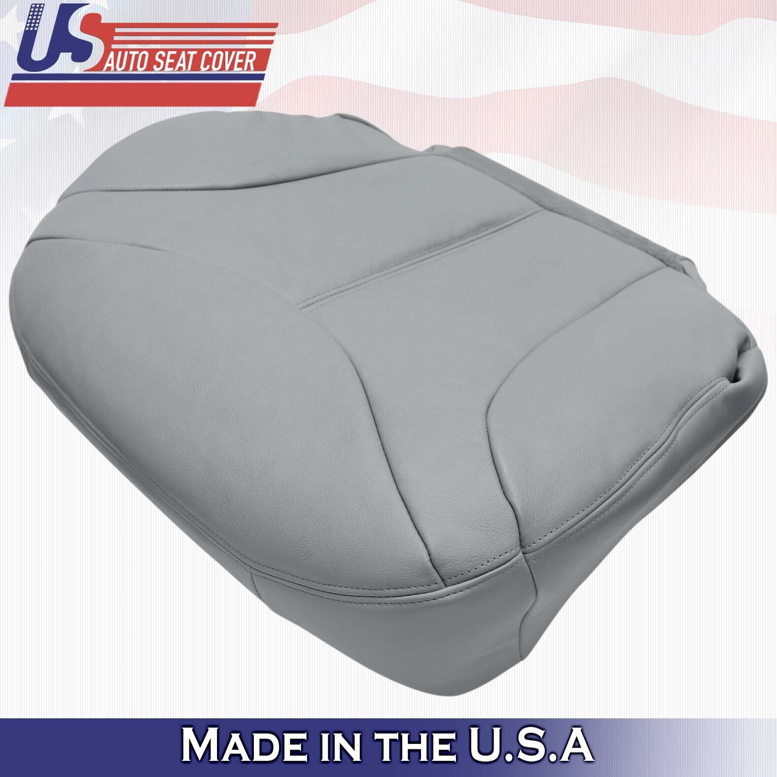 1999 2000 For GMC Yukon XL SLT SLE Passenger Top & Bottom Leather Covers Gray