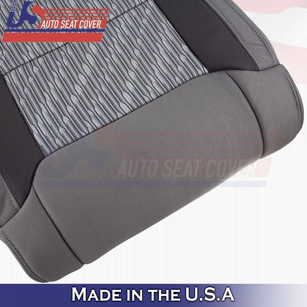 2014 to 2021 For Toyota Tundra Driver Passenger Bottoms Cloth Cover 2-Tone Gray