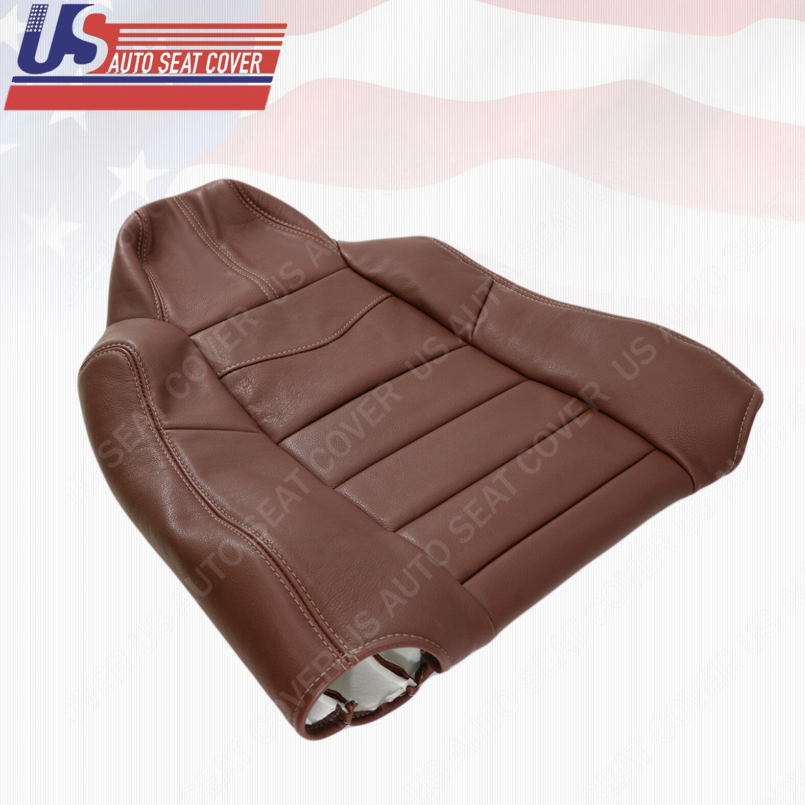 Passenger Top Leather Seat Cover Red 2008 2009 2010 Fits Ford F250 KING RANCH