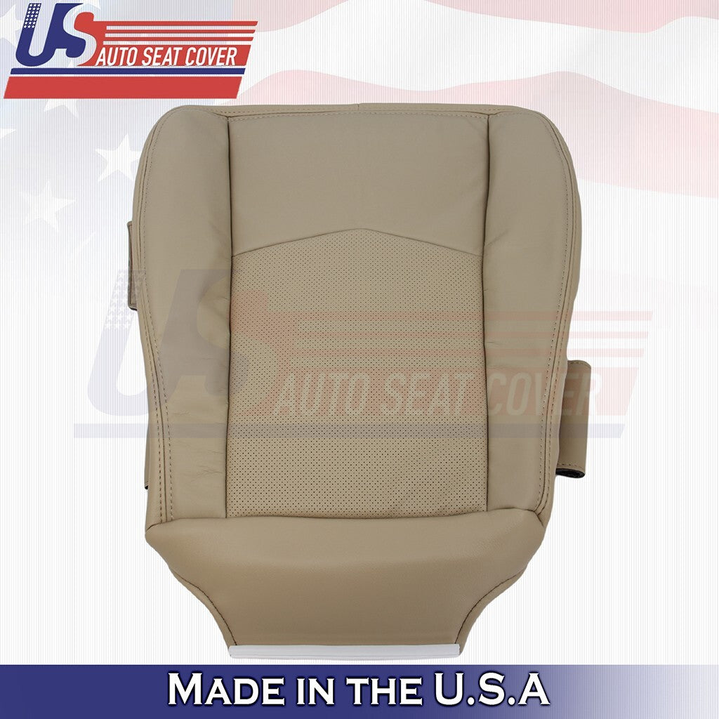 2004-2009 Fits Cadillac SRX Driver & Passenger Bottoms Leather Cover CashmereTan