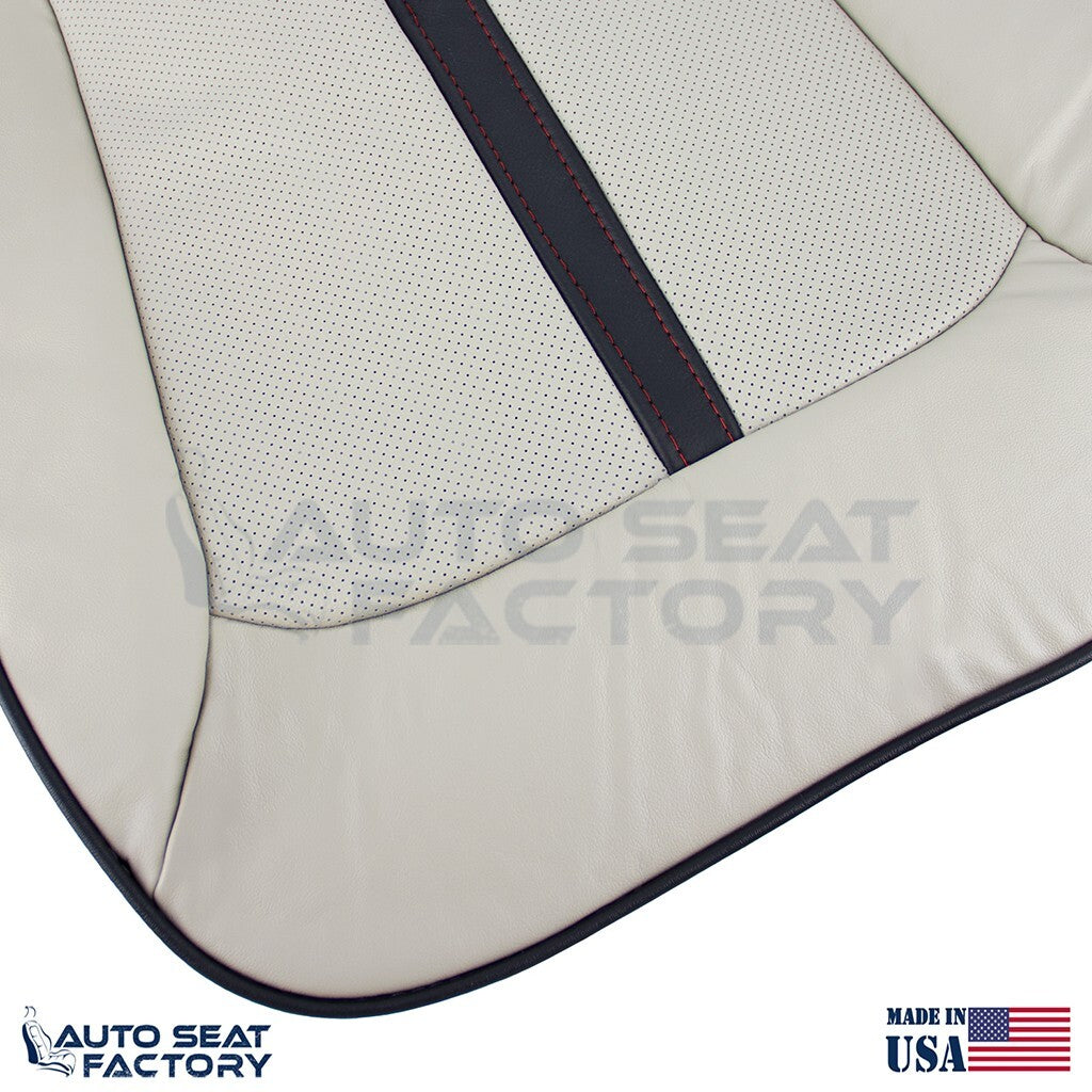 2011 -2015 Fits Lincoln MKX RIGHT Bottom Ceramic/black Vinyl Seat Cover, Perf