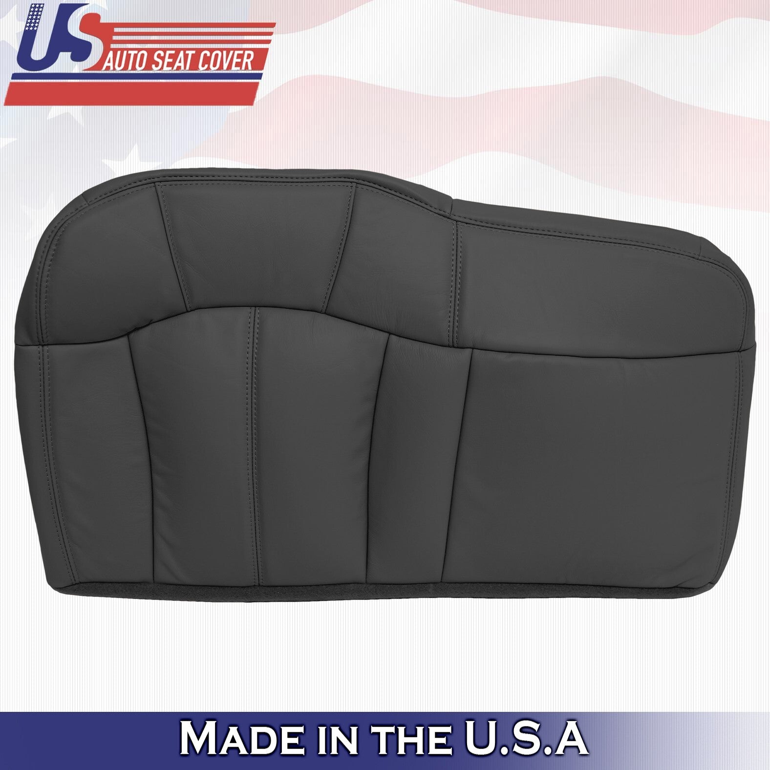 1999-2002 For Chevy Tahoe Rear Driver Passenger Bottoms Leather Covers Graphite