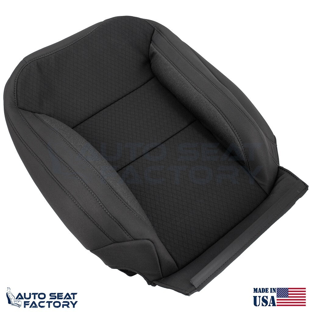 Replacement 2019 - 2023 GMC Sierra LEFT & RIGHT Top Black Cloth Seat Covers