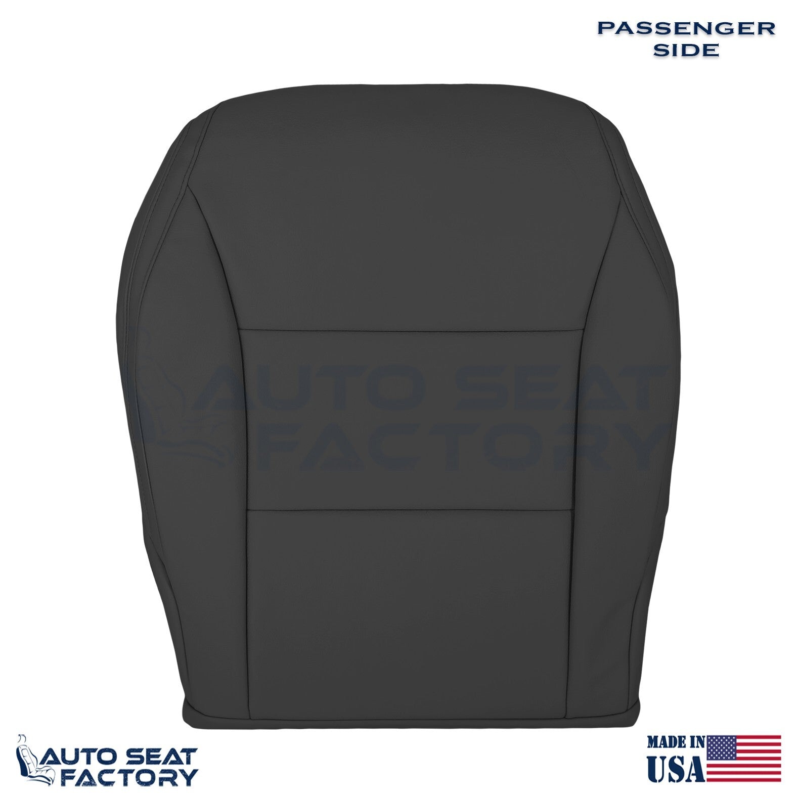 Fits 2014 2015 Mercedes Benz CLA PASSENGER Bottom Black Vinyl Seat Cover