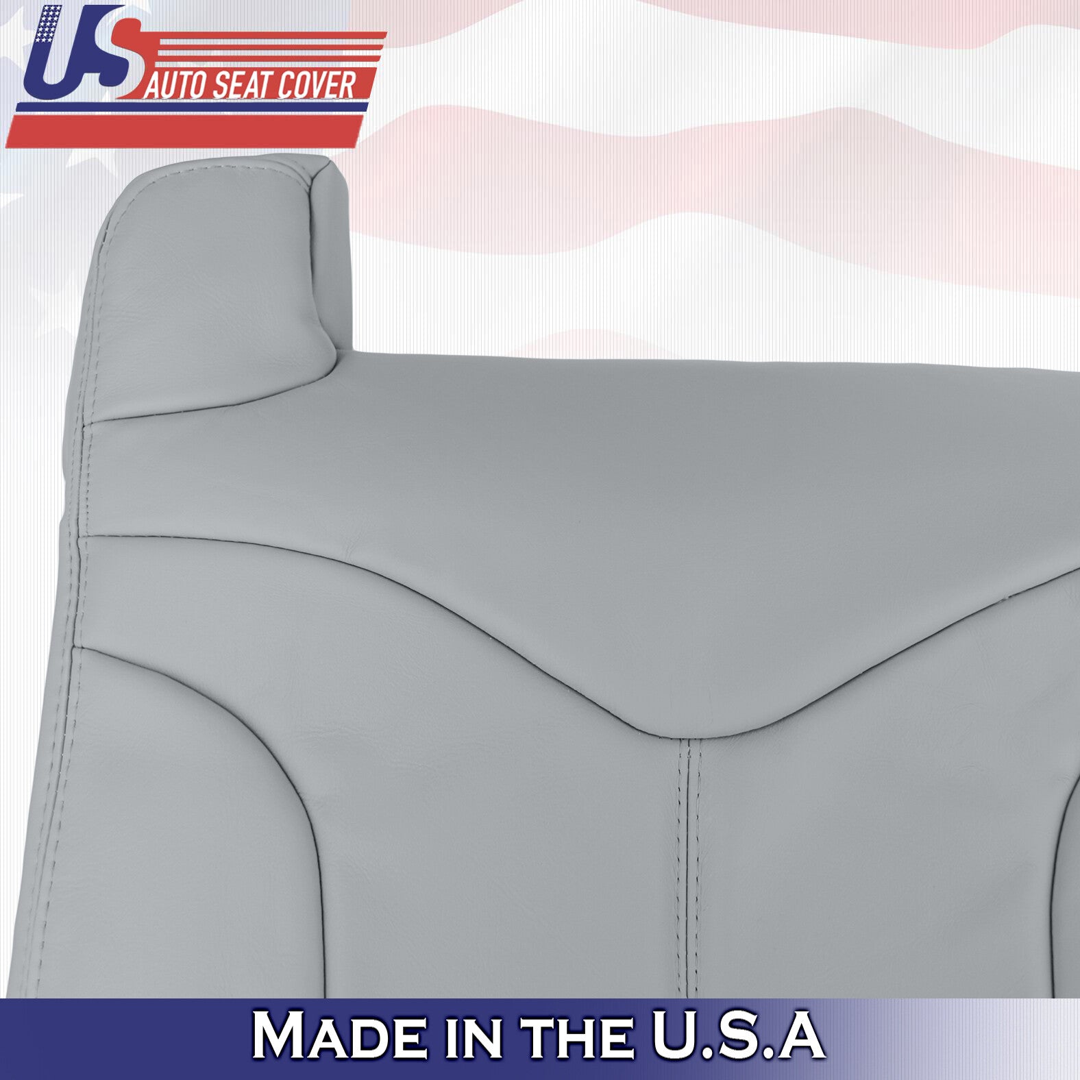1999 2000 For GMC Yukon XL SLT SLE Front Passenger Top Leather Seat Cover Gray