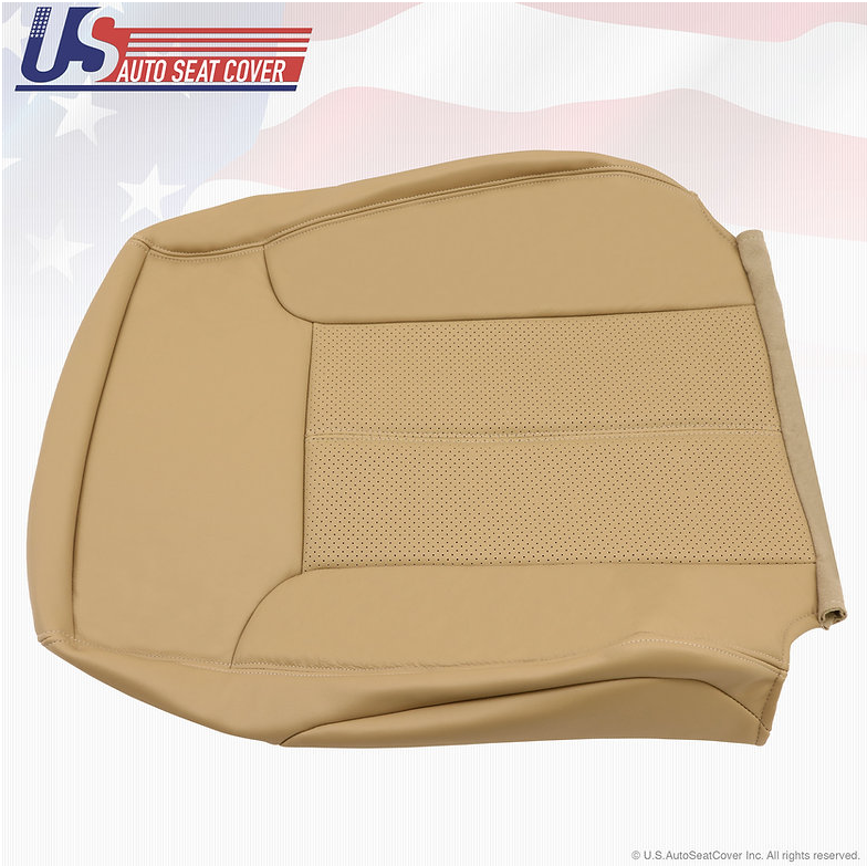 2011 2012 2013 2014 FORD F250 LARIAT DRIVER TOP LEAN BACK LEATHER SEAT COVER TAN
