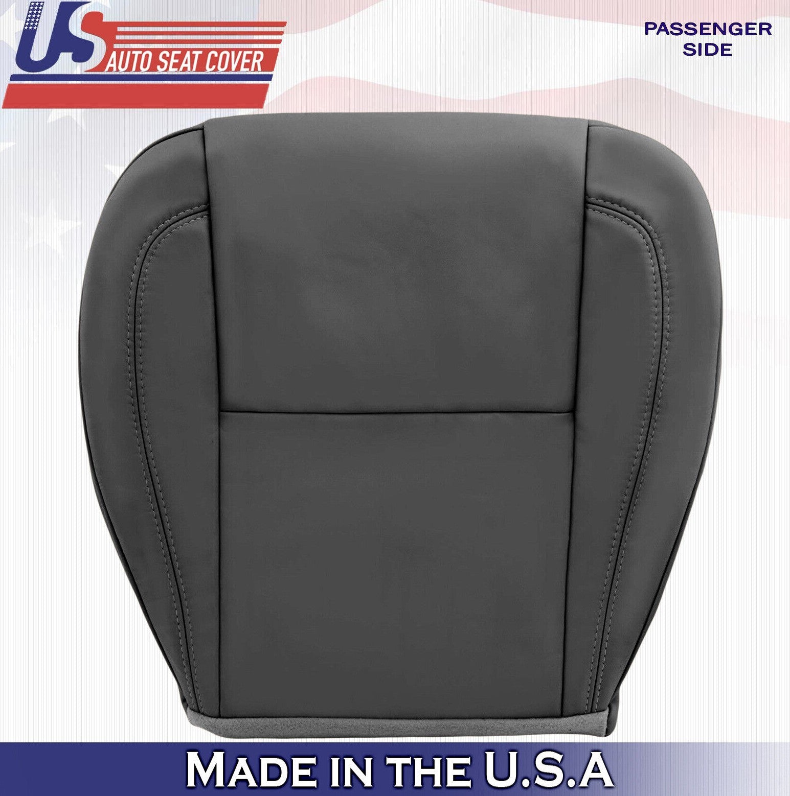1998 1999 For Lexus GS300 Passenger Side Bottom Synthetic Leather Seat Cover BLK