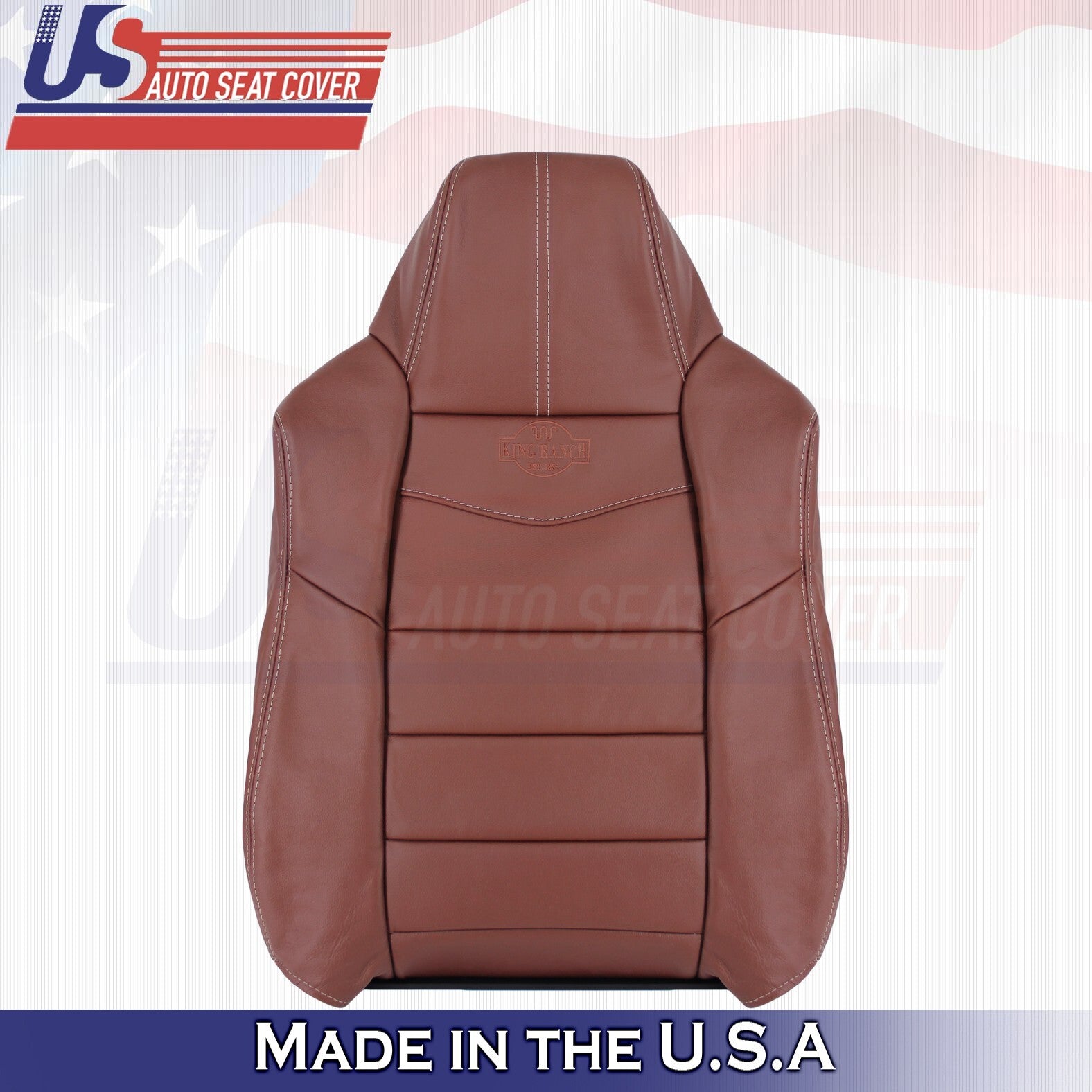 2008 to 2010 For Ford F250 F350 King Ranch Driver & Passenger Top Leather Covers