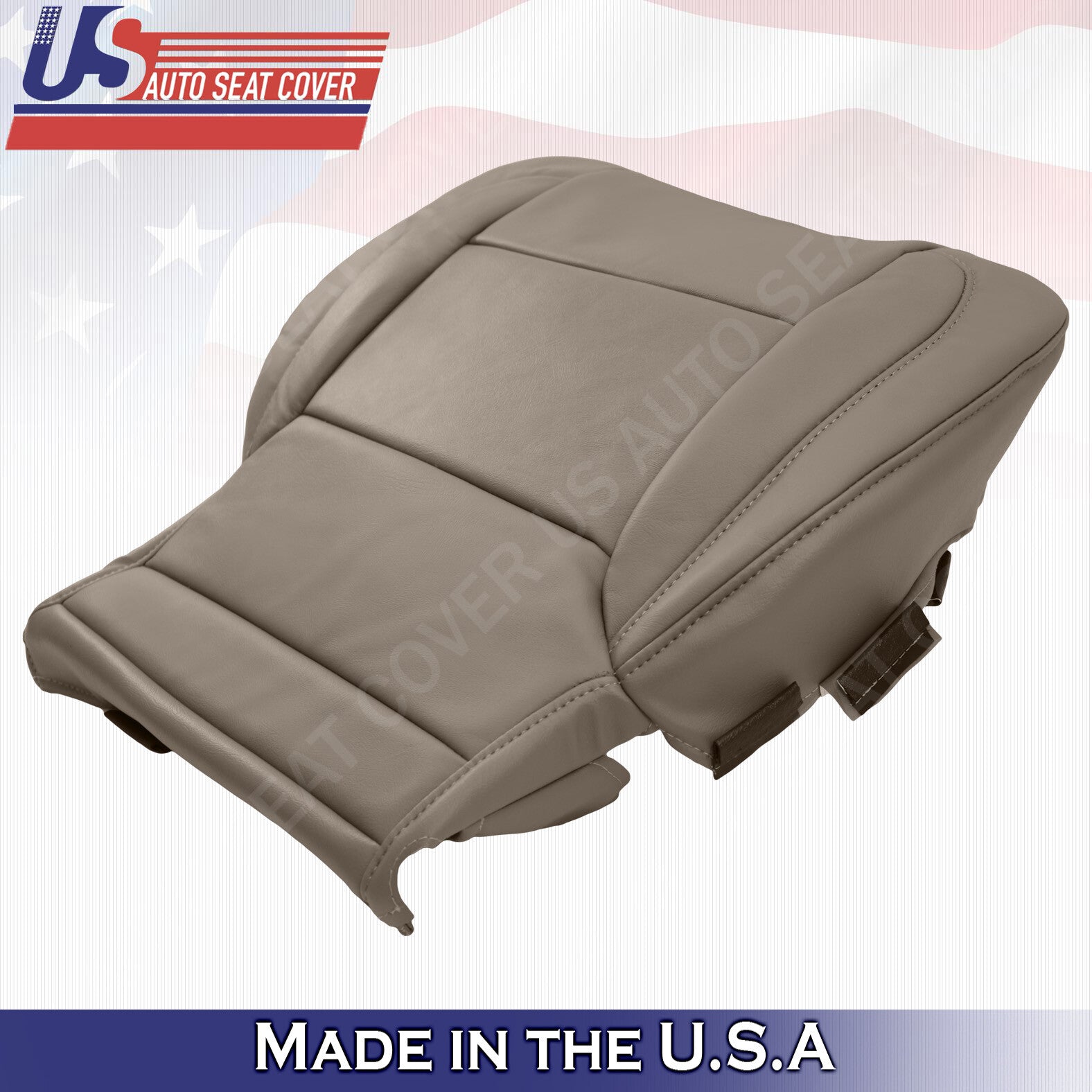 Driver Bottom Leather Seat Cover 2015 -2018 Chevy/GMC Tahoe, Suburban, Yukon TAN