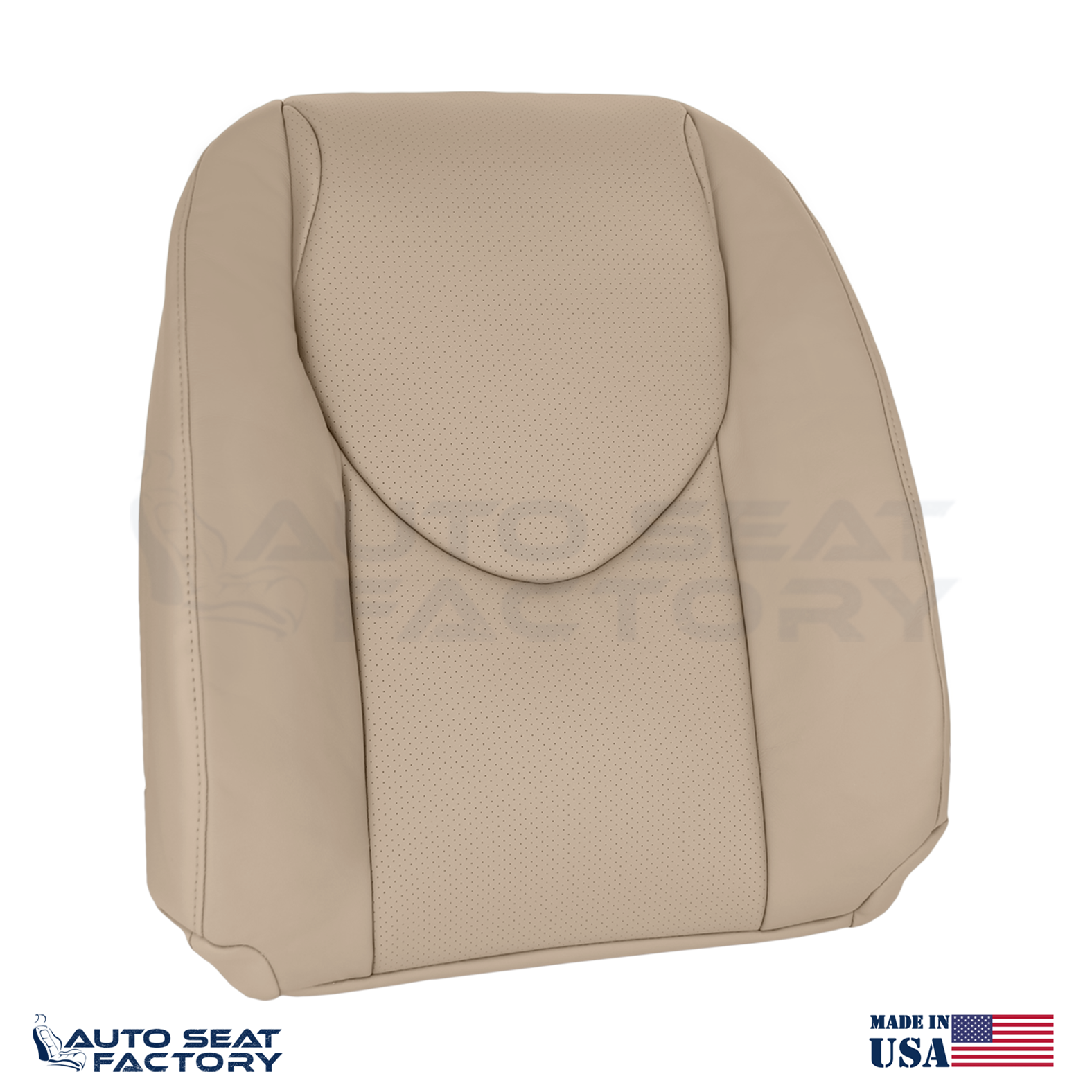 2009 - 2012 Fits Toyota RAV4 RIGHT Top & Bottom Perf. Beige Vinyl Seat Covers