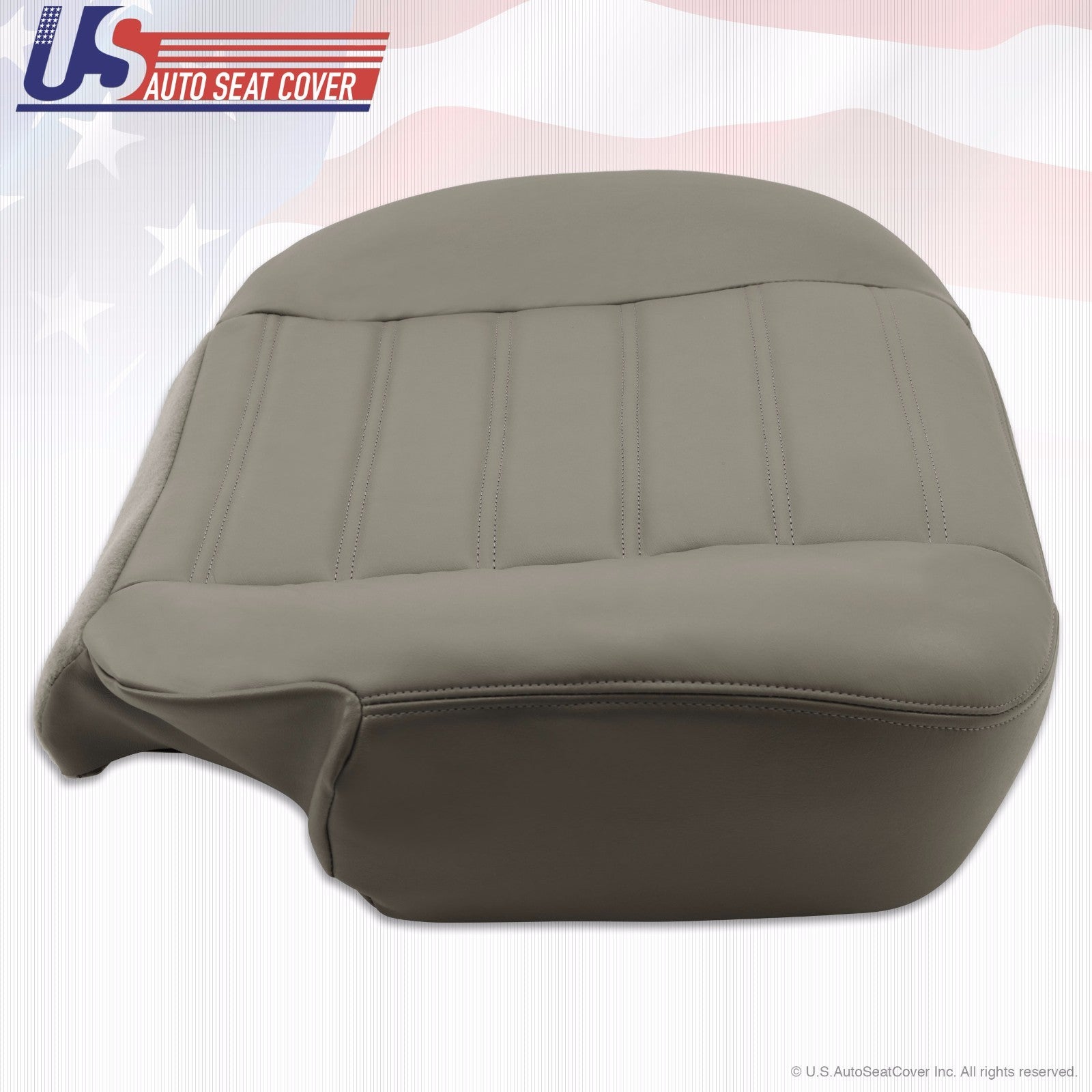 2003 2004 2005 2006 2007 Hummer H2 Passenger Top Bottom Leather Seat Covers Gray