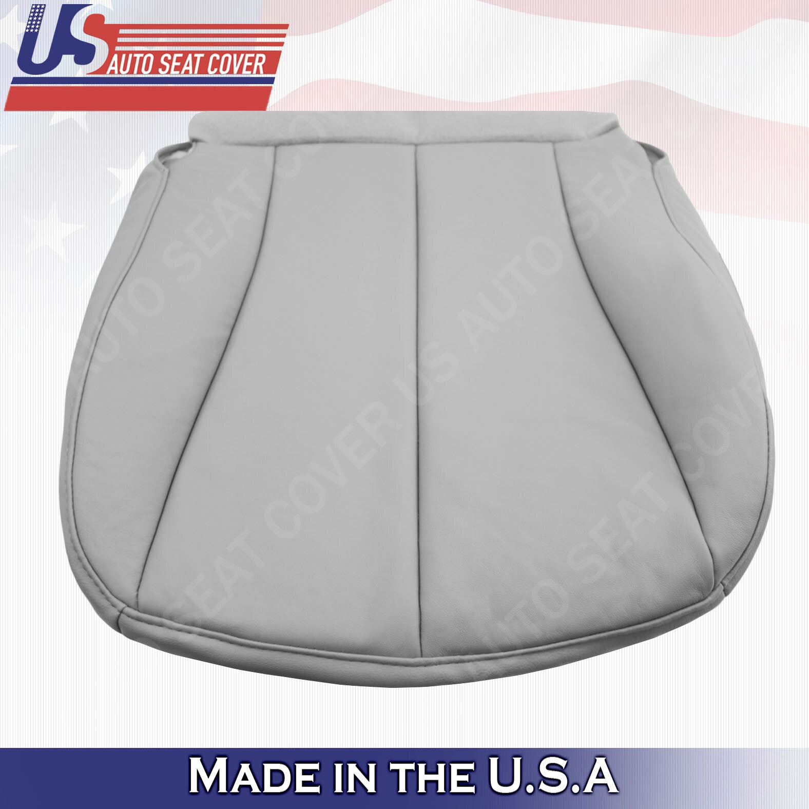 2007 to 2011 For Toyota Camry Driver Side Bottom Leatherette Seat Cover in Gray