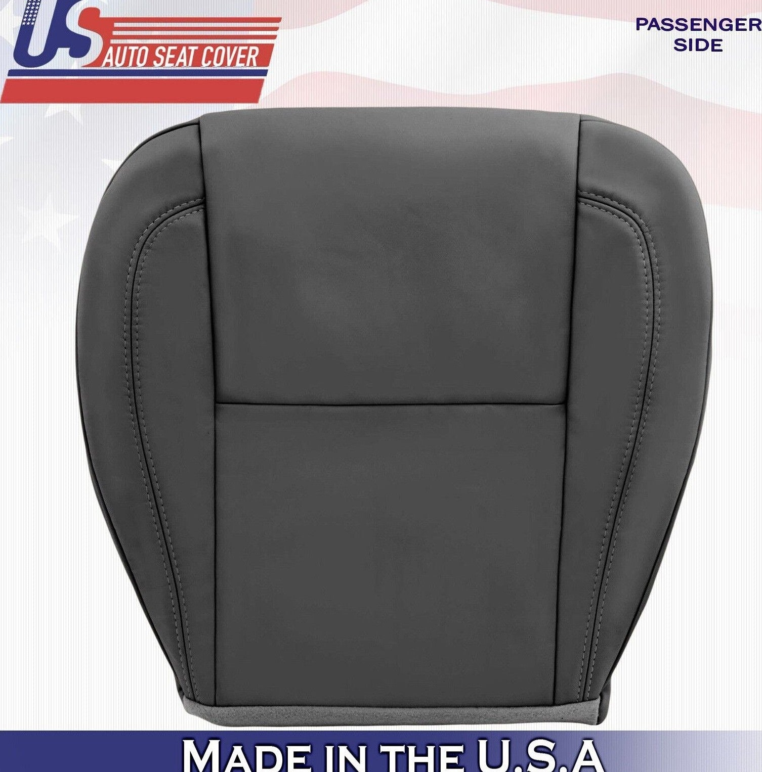 2000 2001 For Lexus GS400 Passenger Side Bottom Synthetic Leather Seat Cover BLK