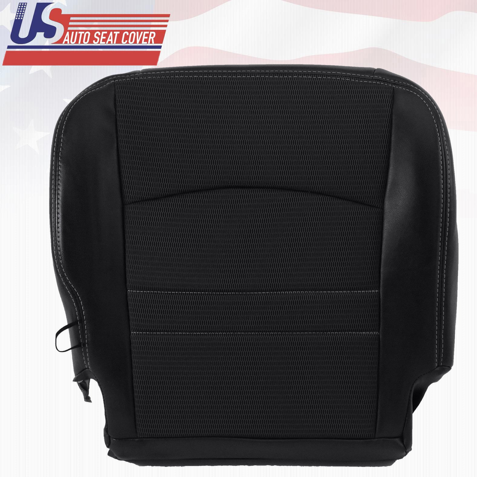 2011 2012 For Dodge Ram Sport Passenger Bottom Cloth/Vinyl Seat Cover Dark Gray