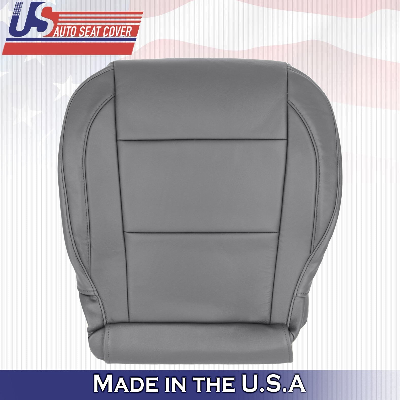 2005 to 2015 For Nissan Armada Titan Passenger Top & Bottom Leather Covers Gray