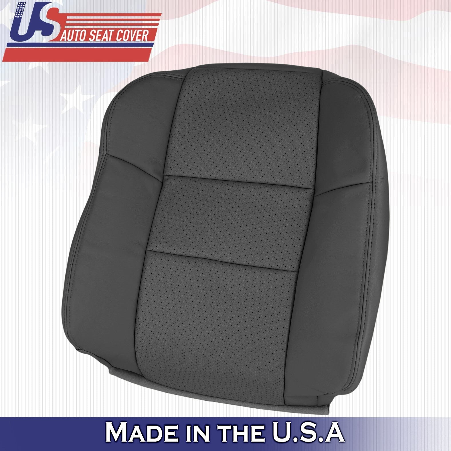 2011 2012 For Acura RDX Passenger Top & Bottom Synthetic Perf Leather Covers BLK