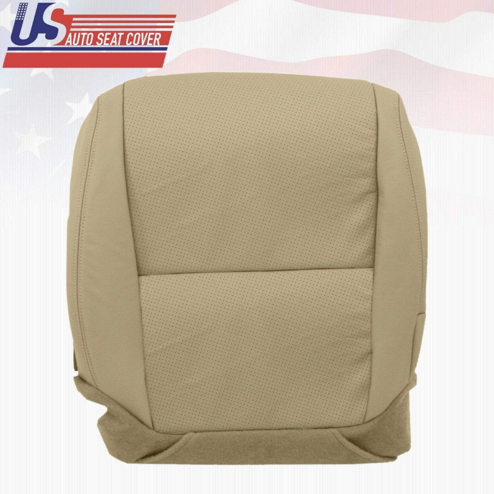 For 2004 ACURA TL BASE SEDAN PERFORATED PASSENGER BOTTOM LEATHER SEAT COVER TAN