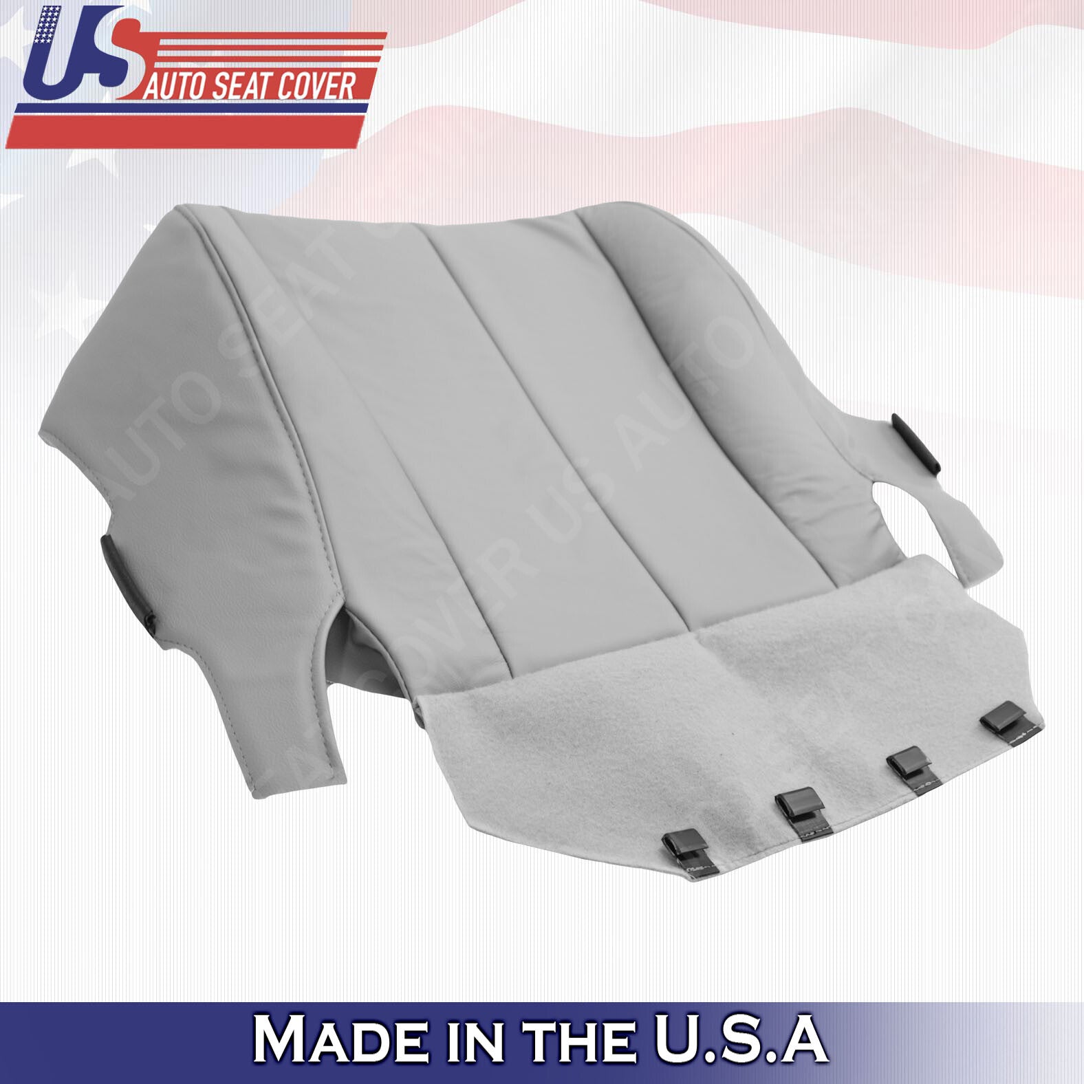 2007 to 2011 For Toyota Camry Driver Side Bottom Leatherette Seat Cover in Gray