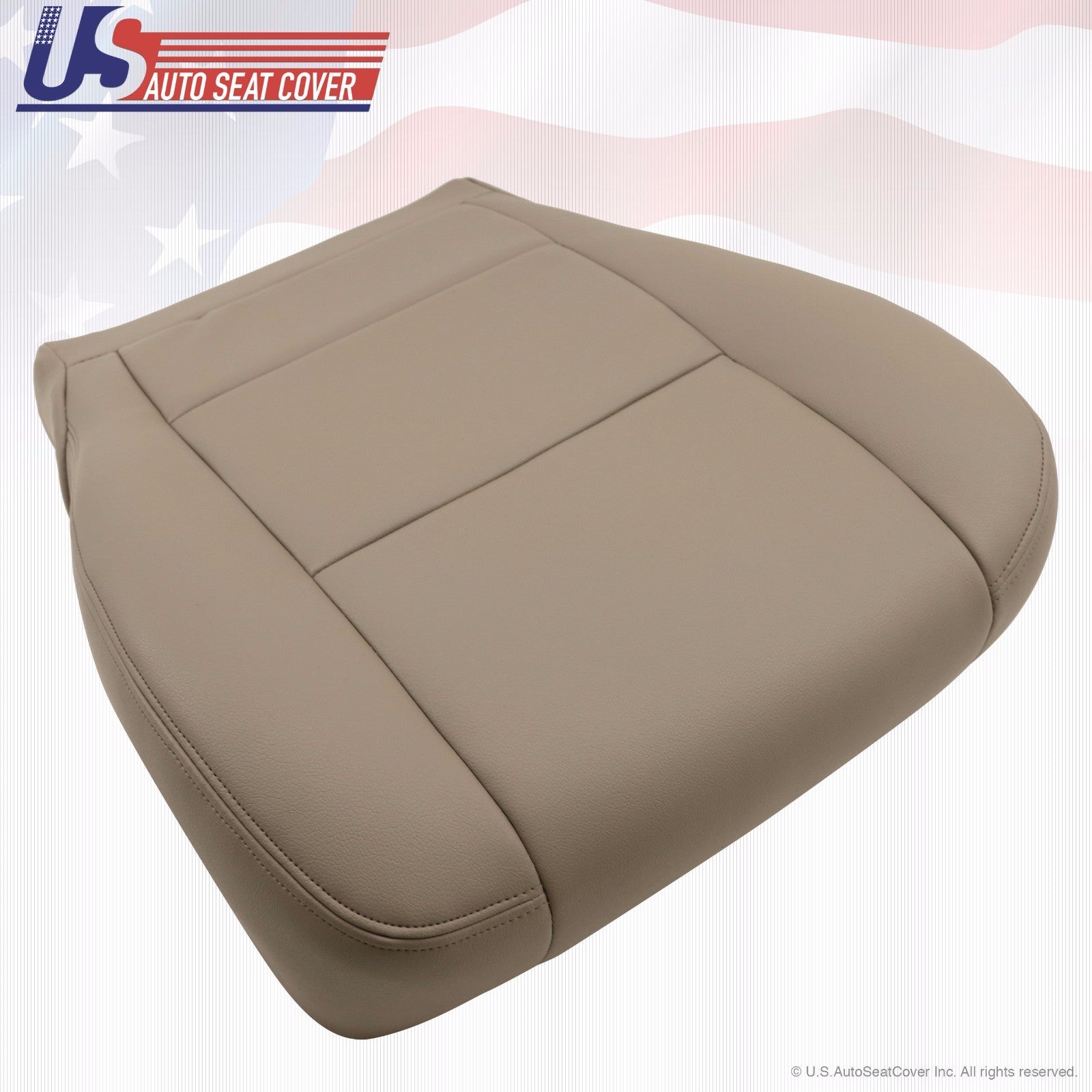 Fits 2002- 2004 Sequoia Front Passenger Side Bottom Seat Cover Leatherette Tan