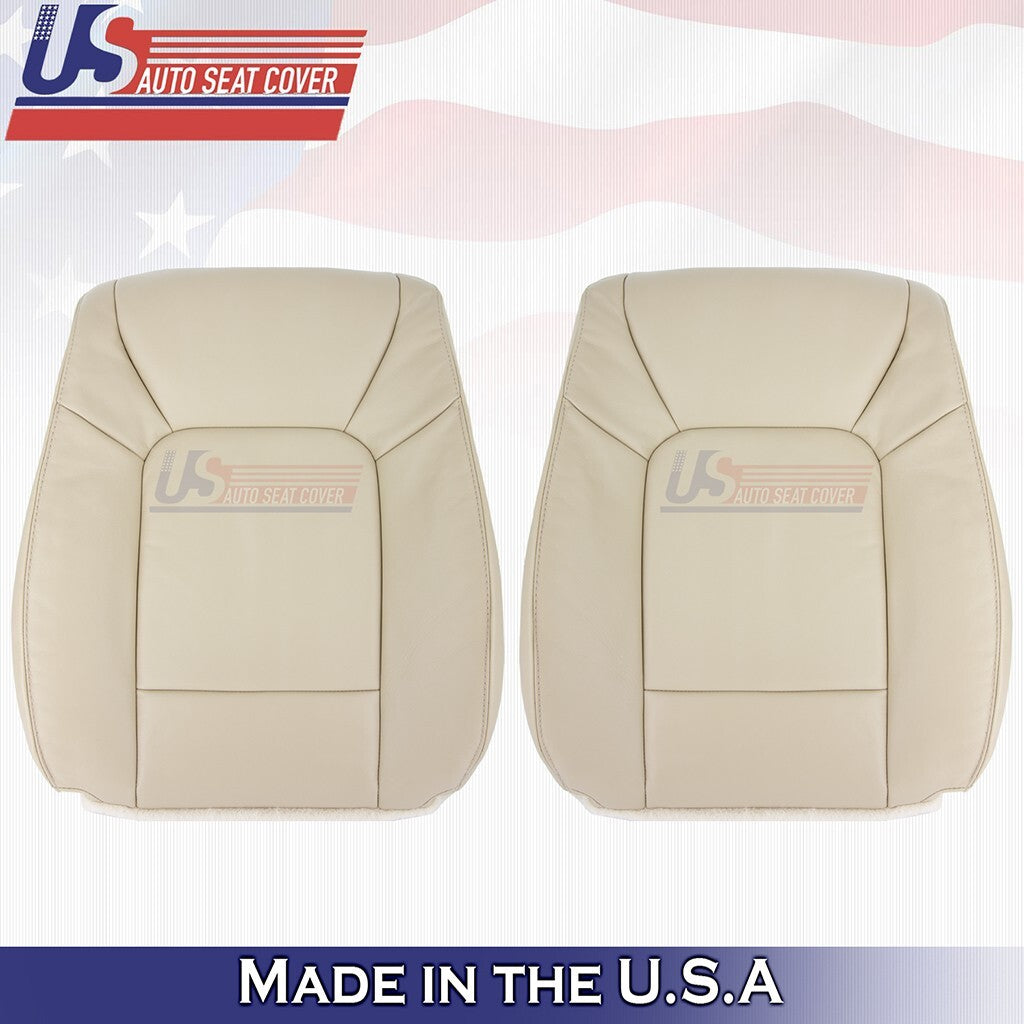 2009 2010 2011 Fits Honda Pilot Driver & Passenger Tops Leather Seat Cover Tan