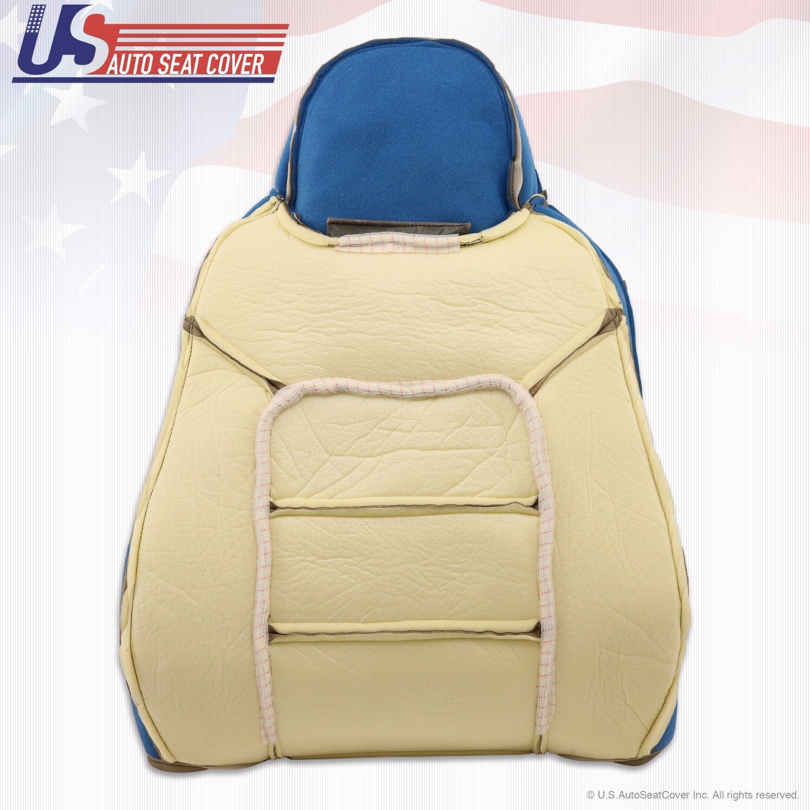 2004 Ford Expedition Driver Lean Back Replacement Perforated Leather Cover TAN