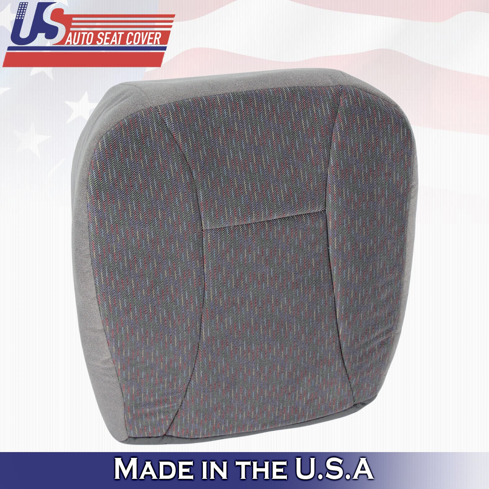 For 1992 -1996 Ford Bronco XLT Front Passenger Side Bottom Cloth Seat Cover Gray