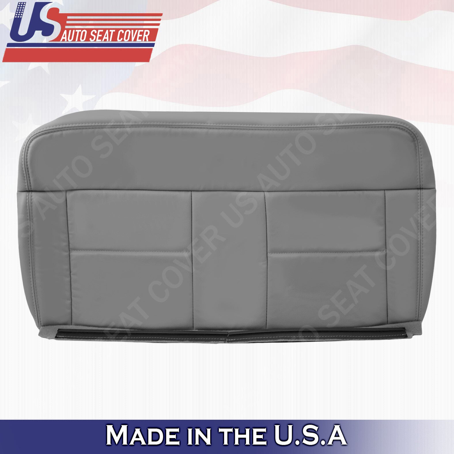 Rear Driver & Passenger Bottoms Leather Covers Gray 2004 to 2008 Fits Ford F150