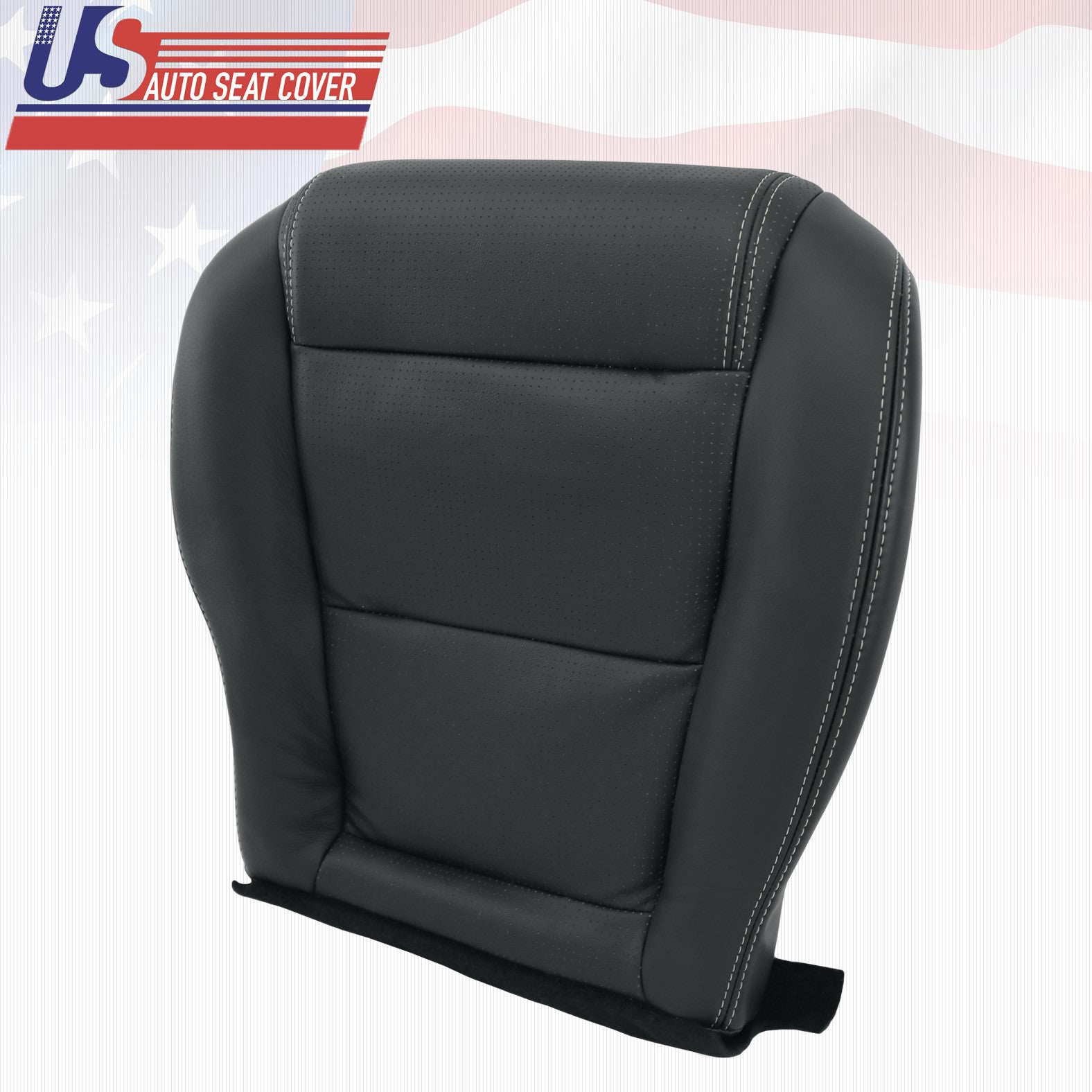 Fits 2001-2006 Acura MDX Driver-Passenger Bottom Perforated Leather Seat Cover