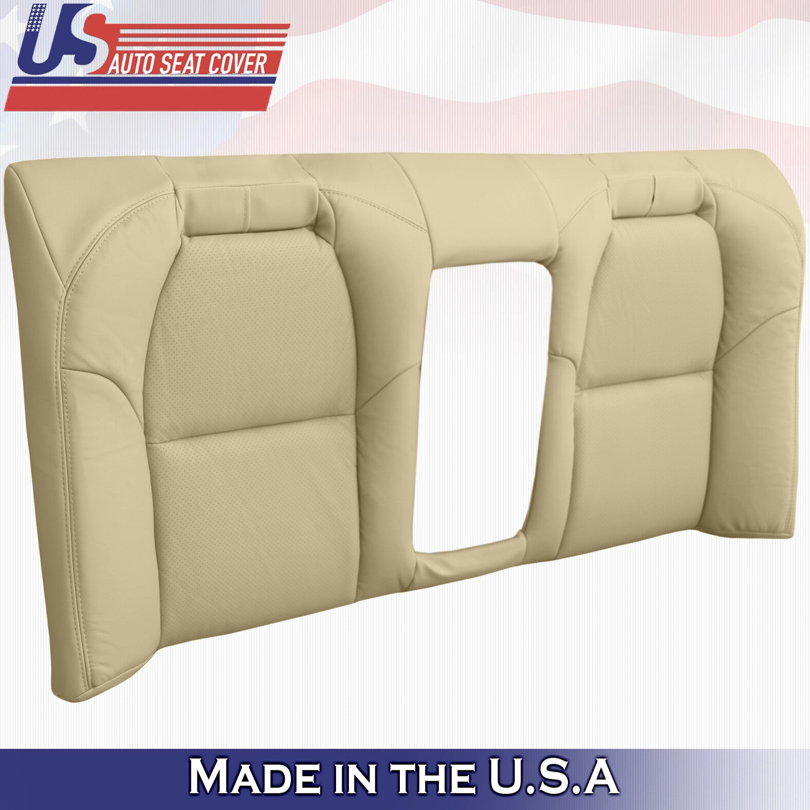 2004 Fits Acura TL Rear Bench Top Perforated Leather Replacement Seat Cover Tan