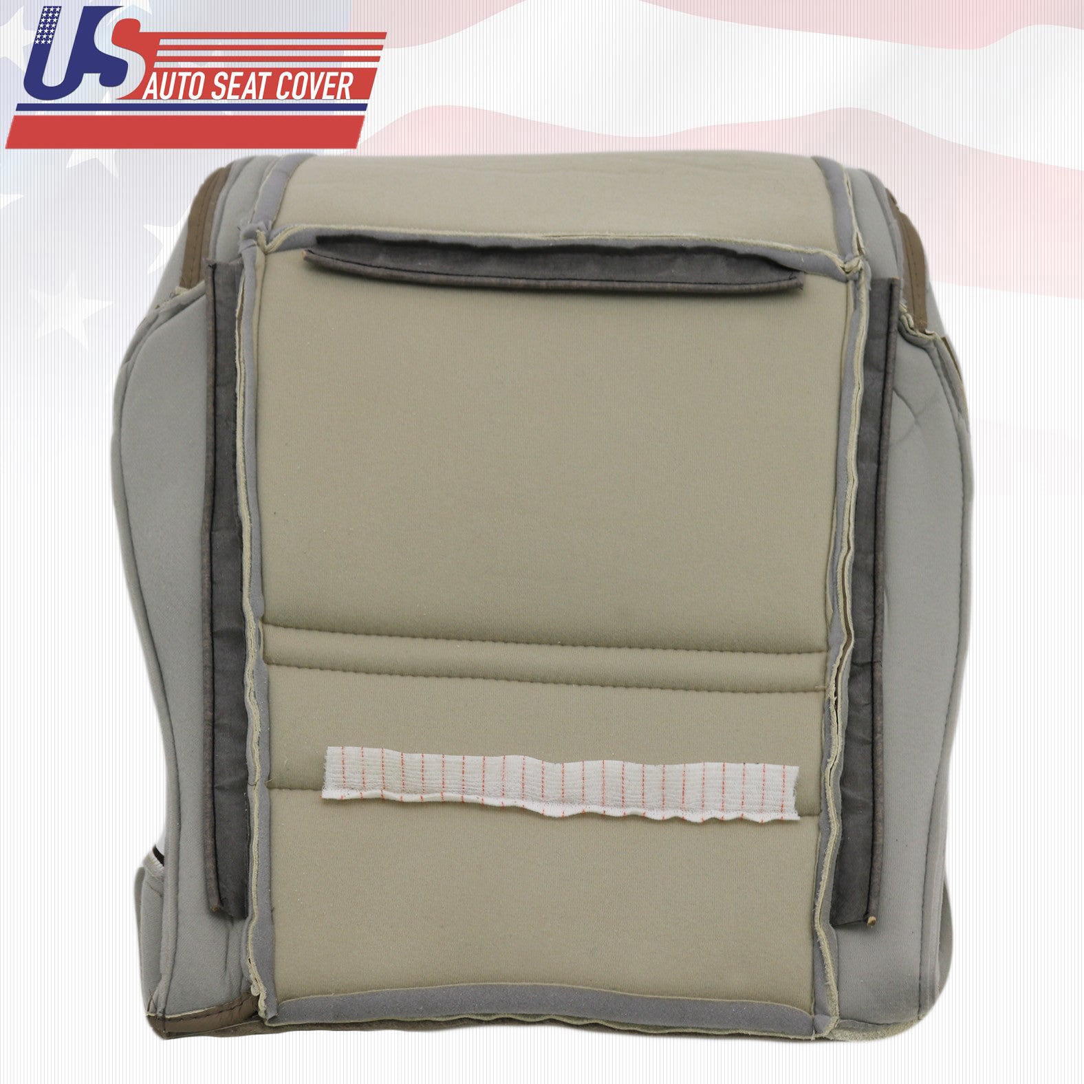 1999 FORD EXPLORER XLT LEATHER DRIVER BOTTOM 'OEM' REPLACEMENT SEAT COVER IN TAN