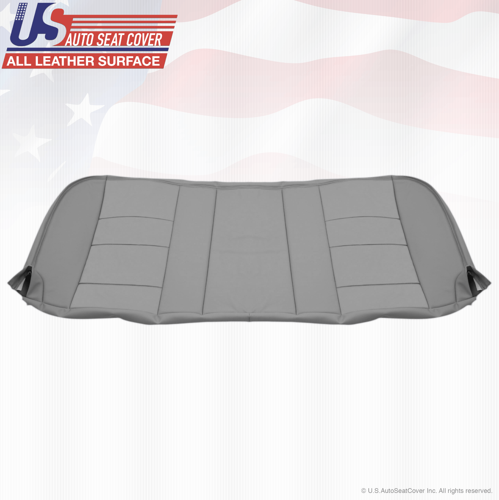 2002 2003 Ford F250 F350 Lariat Rear Bench Bottom Leather Seat Cover Color Gray
